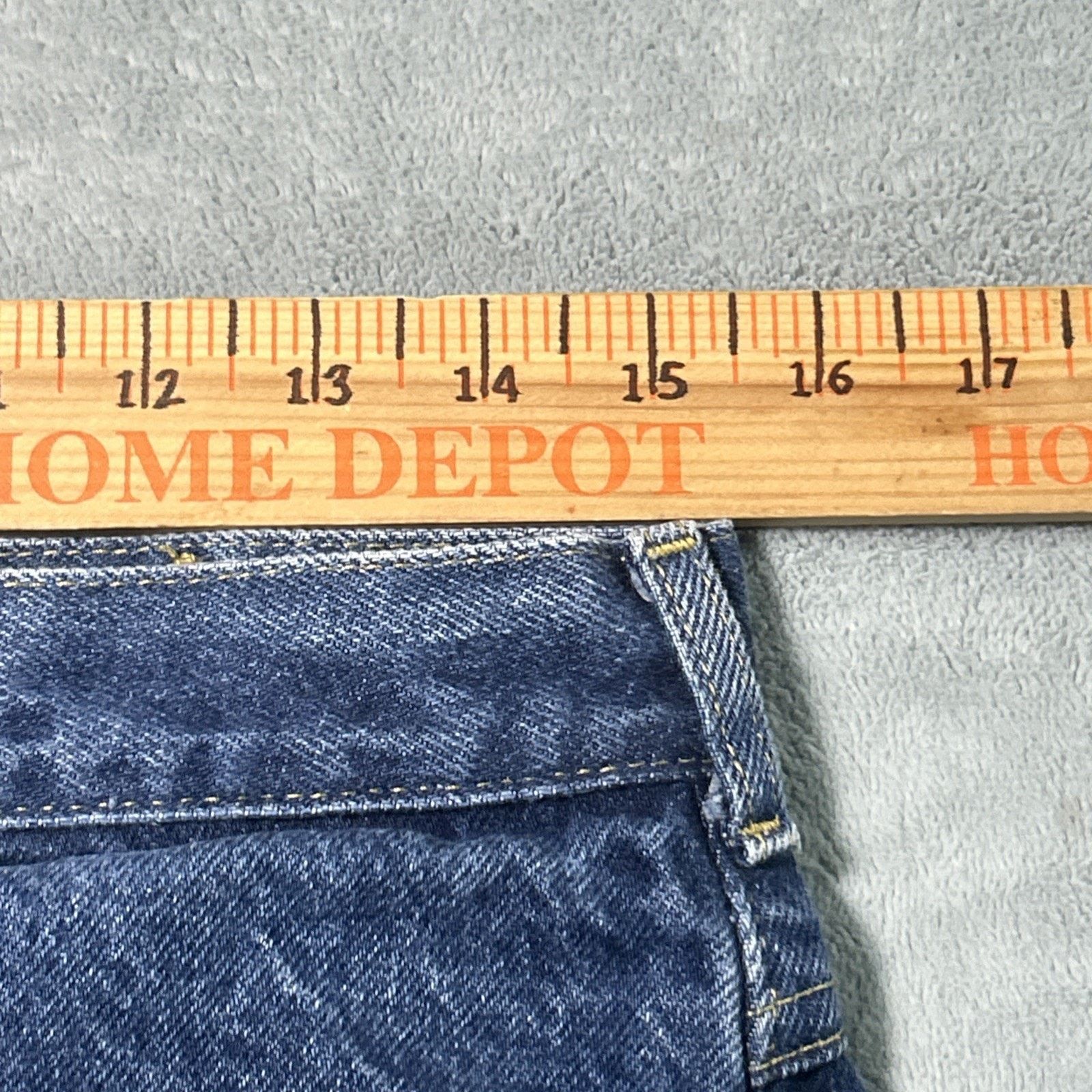 L.L. Bean USA LL Bean Flannel Lined Straight Jeans Mens 31x30 Plaid Size US 31 - 15 Thumbnail