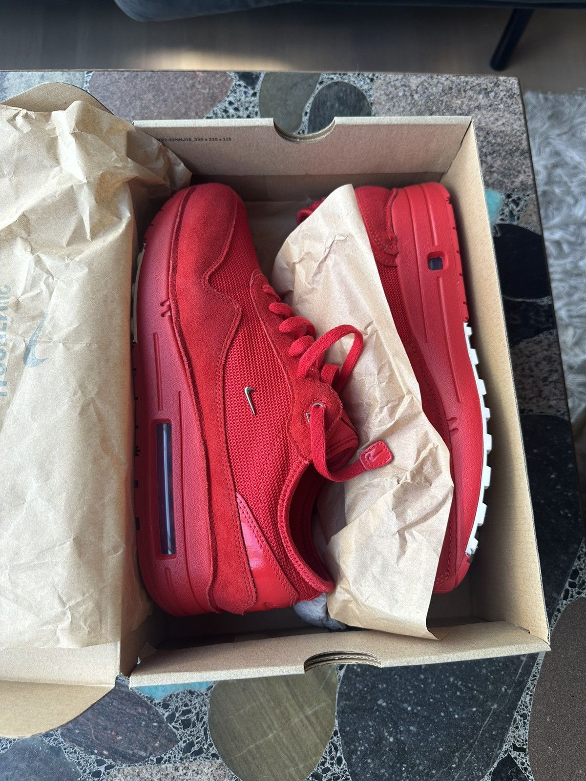 Jacquemus × Nike Air Max 1 x Jacquemus red Size US 12 / EU 45 - 2 Thumbnail