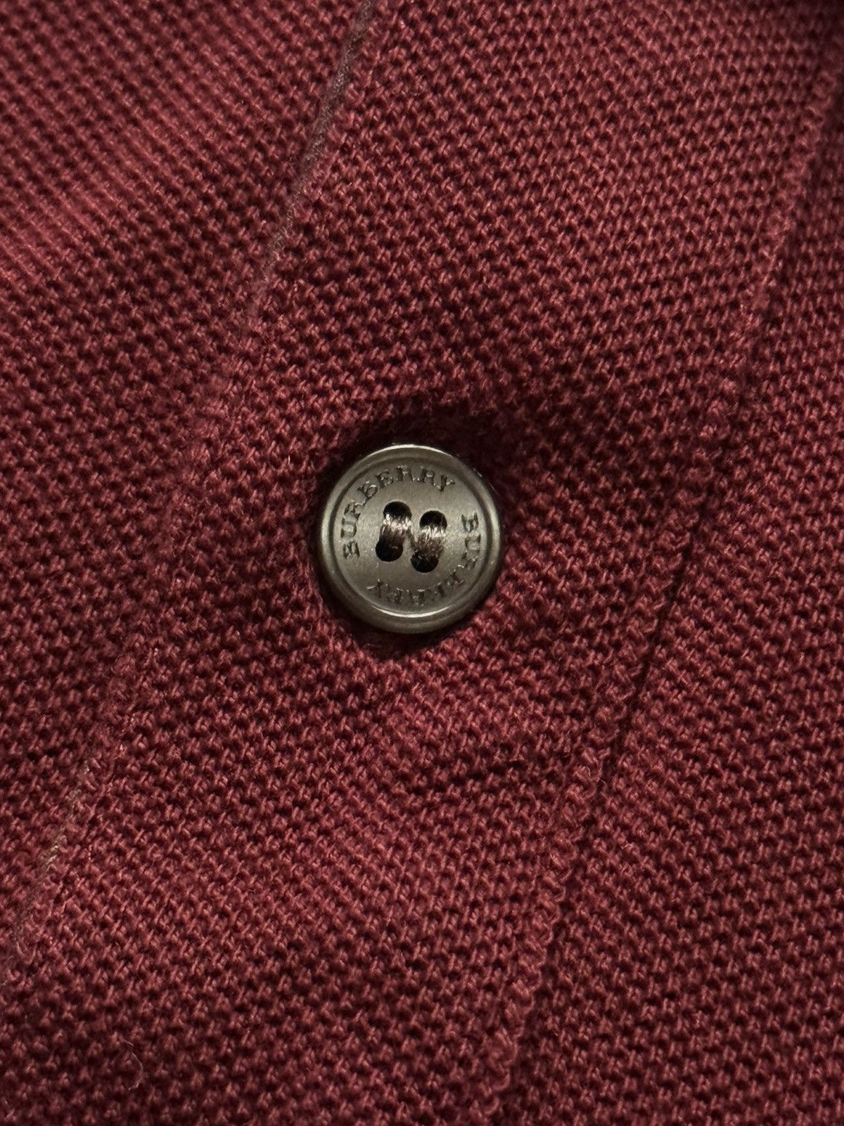 Burberry × Designer Burberry Brit M polo button up tee T-shirt burgundy MAN Size US M / EU 48-50 / 2 - 7 Thumbnail