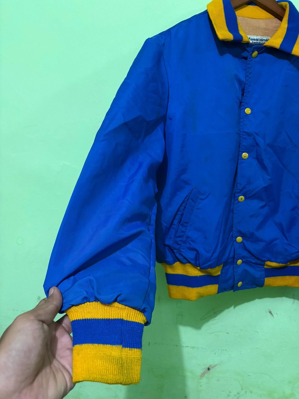NHL × Wrangler Vintage 80’s NHL Wranglers Tokyo Nylon Jacket Design Size US L / EU 52-54 / 3 - 2 Thumbnail