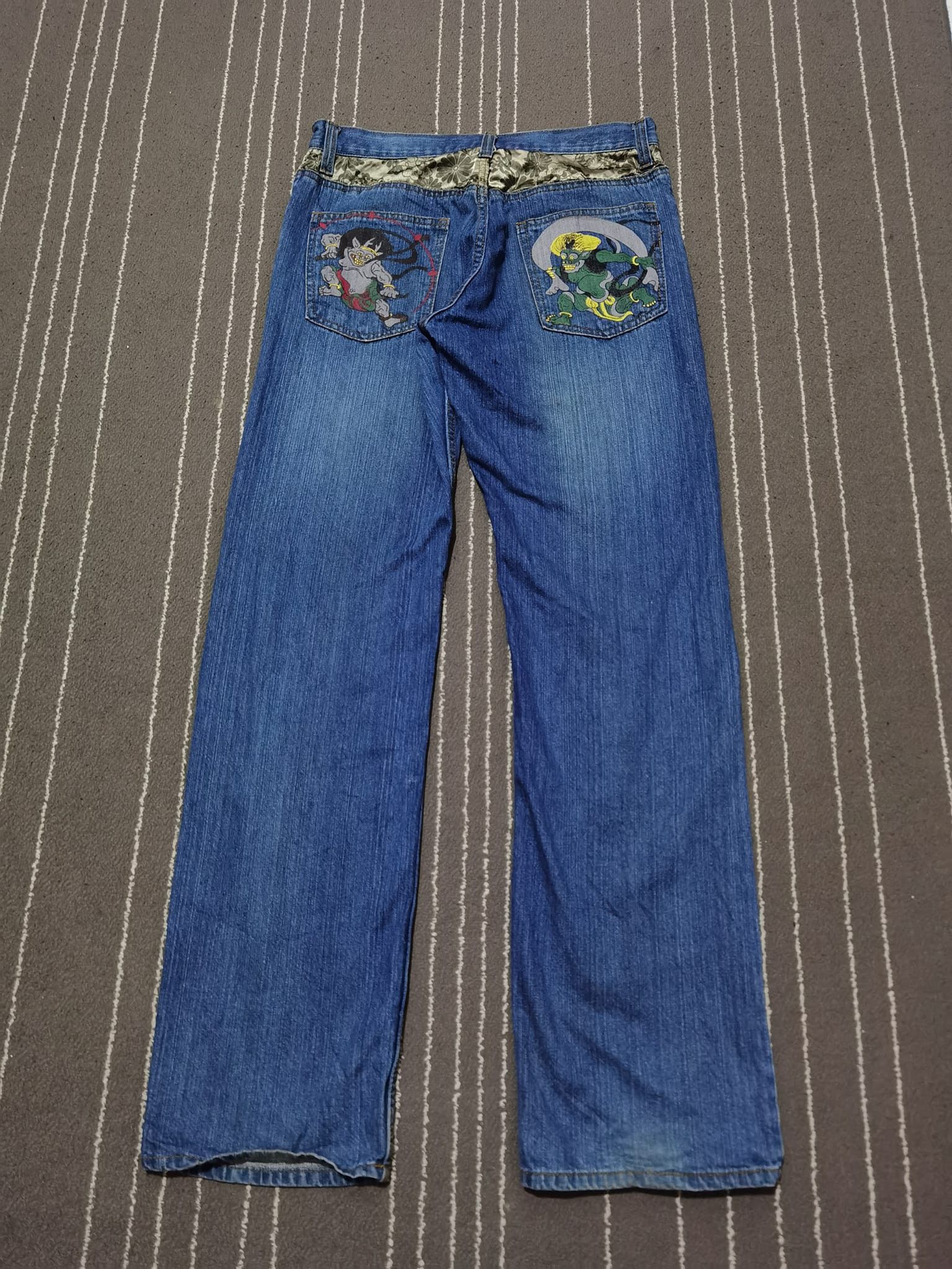 Japanese raijin and fujin denim w32 2122