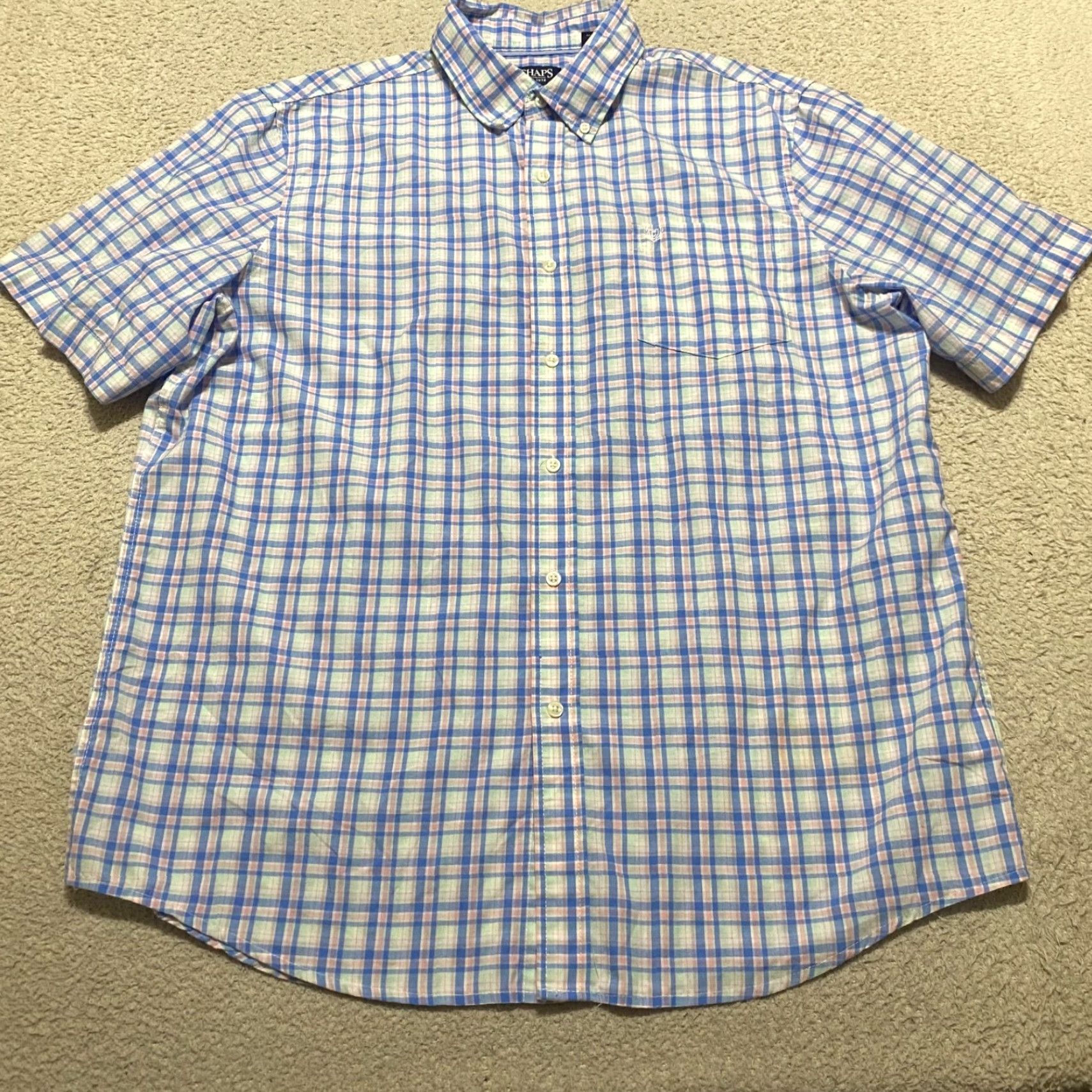 Chaps Chaps Ralph Lauren Mens XL Shirt Multicolor Plaid Short Sleeve Button Down Shirt Size US XL / EU 56 / 4 - 2 Thumbnail