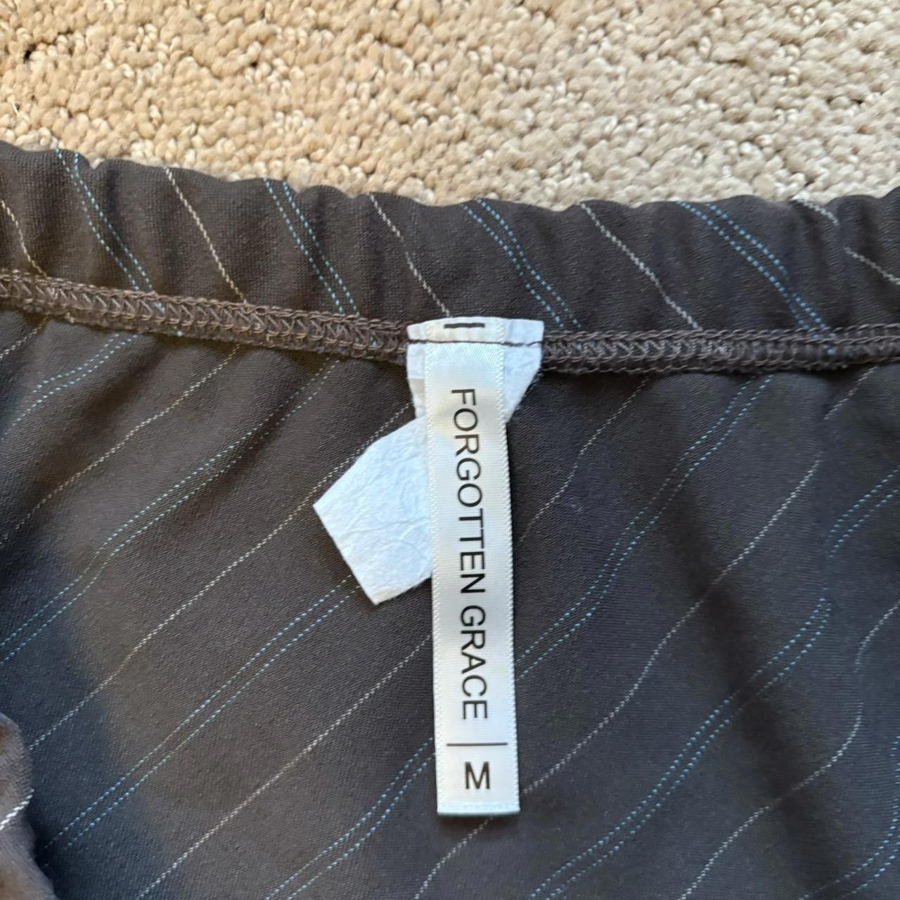 Nordstrom Nordstrom Women's Brown and Cream Skirt Size 32" / US 10 / IT 46 - 3 Thumbnail