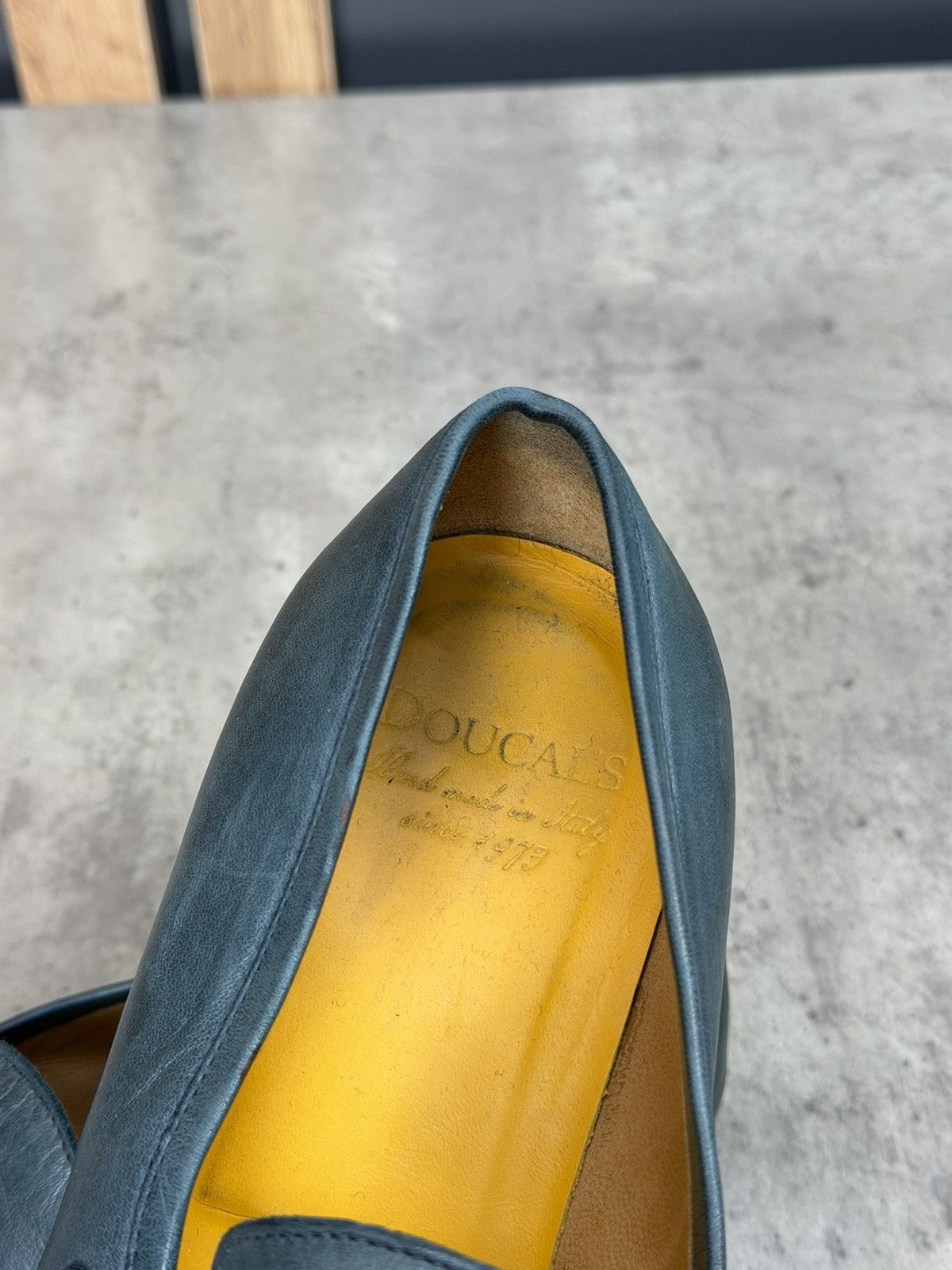 Doucal's Doucal’s Blue/Green Leather Penny Loafers EU 42 US 9 Size US 9 / EU 42 - 16 Thumbnail