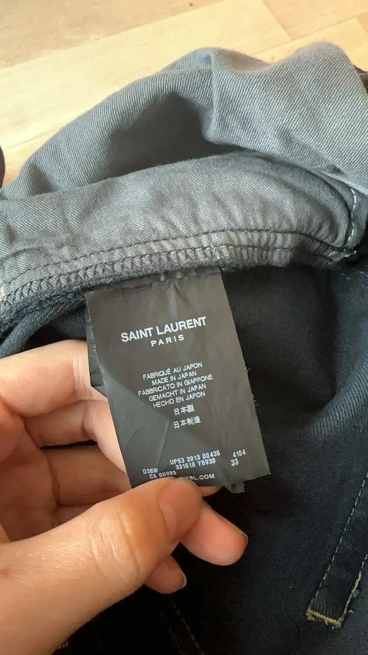 Saint Laurent Paris Saint Laurent Black chain jeans Size US 33 - 4 Thumbnail