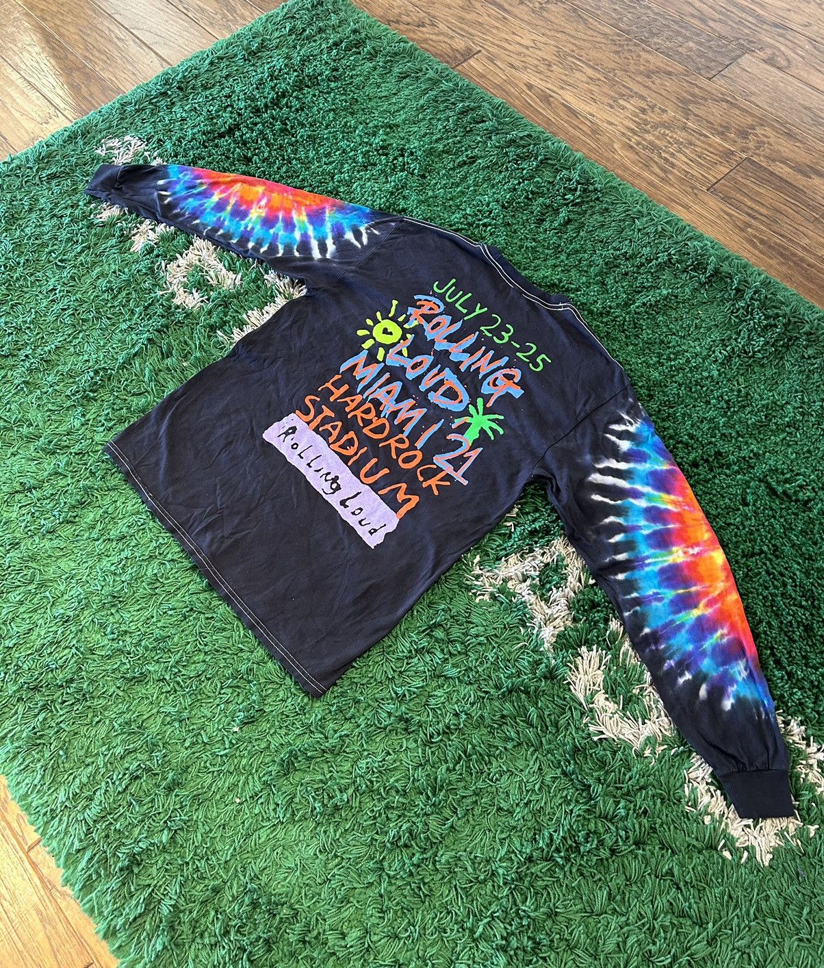 Kanye West × Rolling Loud × Travis Scott Rolling Loud Miami 21’ Long Sleeve Tee Size US L / EU 52-54 / 3 - 8 Thumbnail