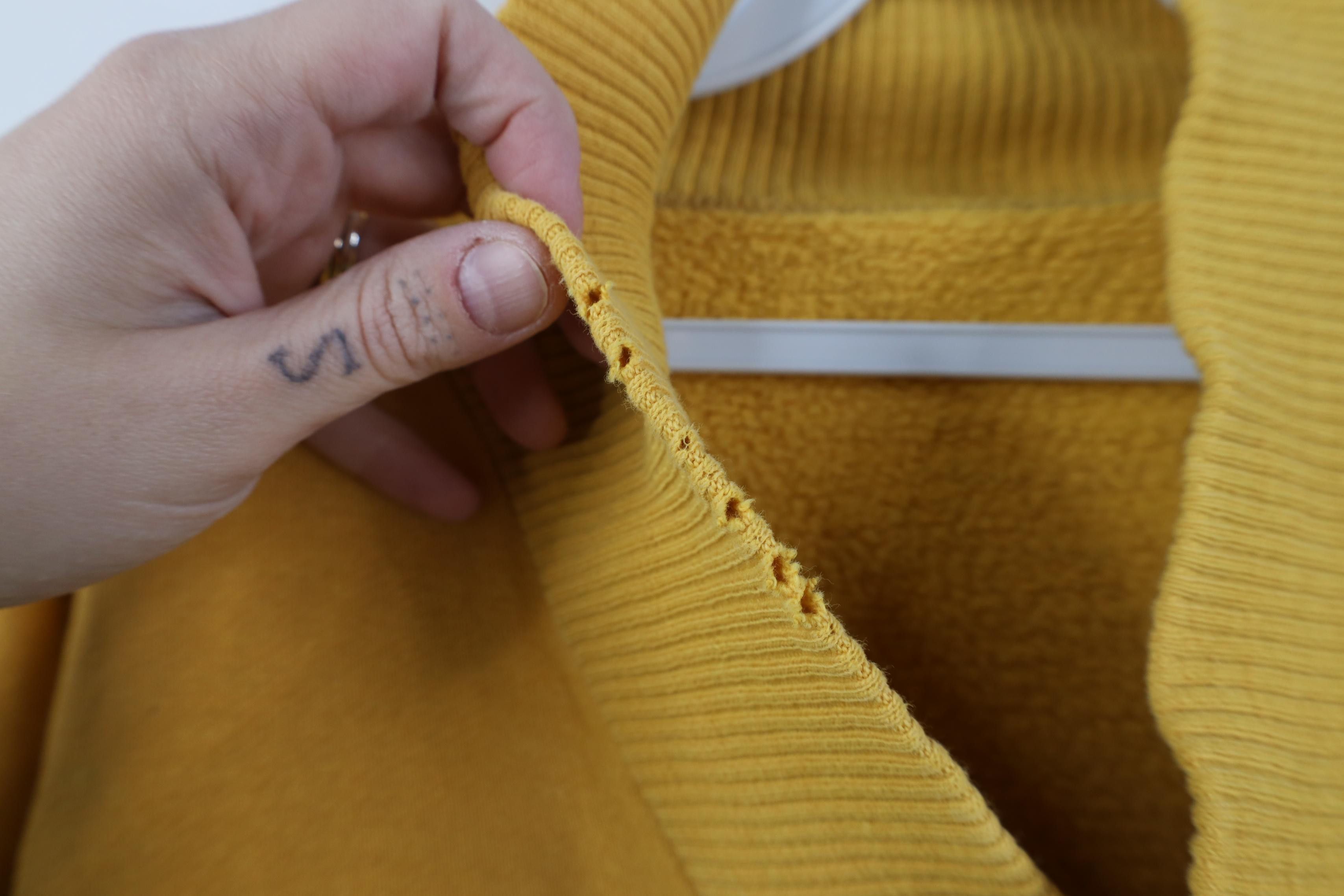 Vintage Vintage 50s 60s Blank Boxy Fit Shawl Sweatshirt Yellow USA Size US S / EU 44-46 / 1 - 9 Thumbnail