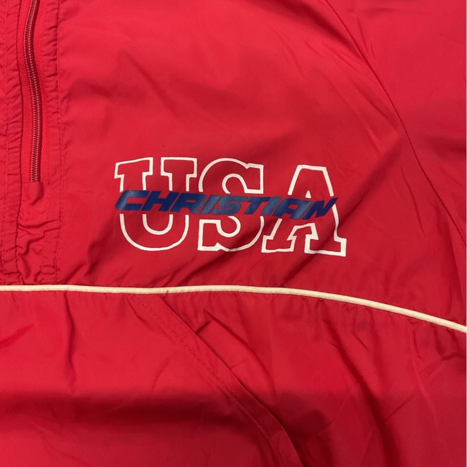 Vintage Vintage USA Track Windbreaker Jacket Size US XL / EU 56 / 4 - 5 Thumbnail