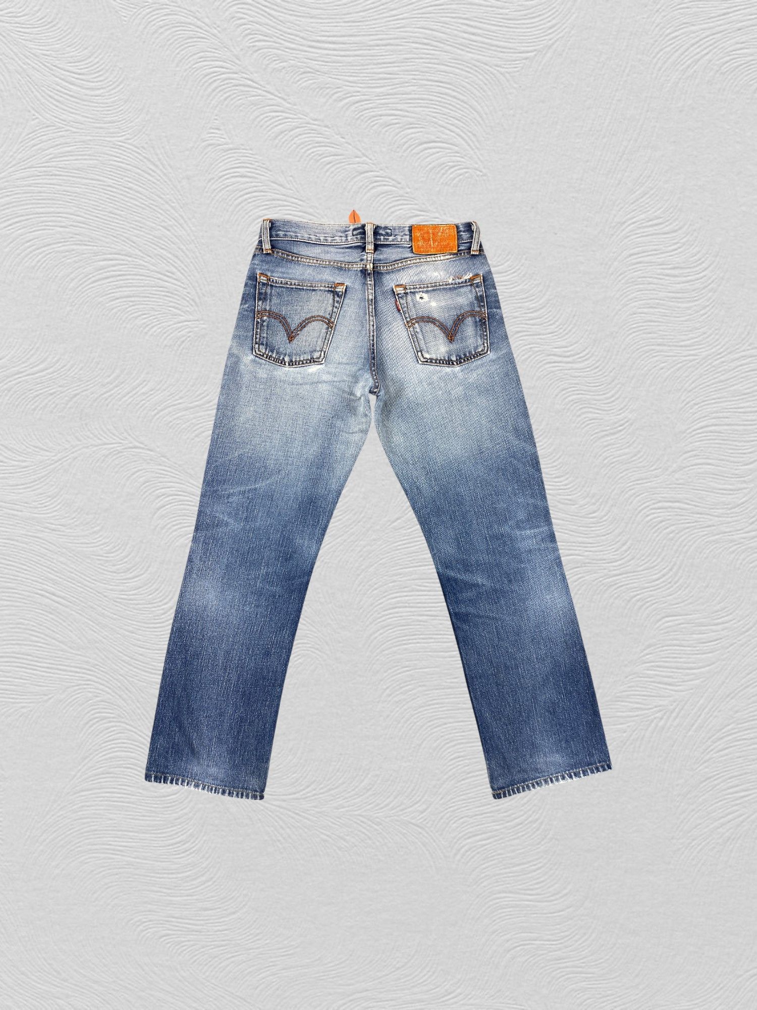 Levi's Distressed Blue Vintage Levi's 502 31x28 Denim -SJ192 Size US 31 - 2 Thumbnail