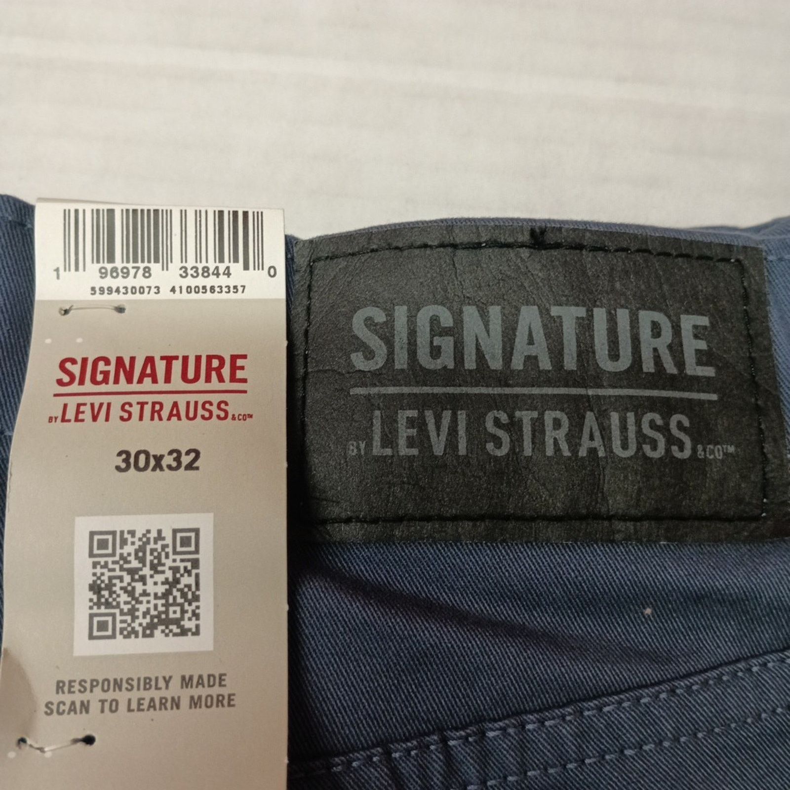 Levi's Signature By Levi Strauss Chino Pants Men's Size 30x32 Blue Size US 30 / EU 46 - 2 Thumbnail