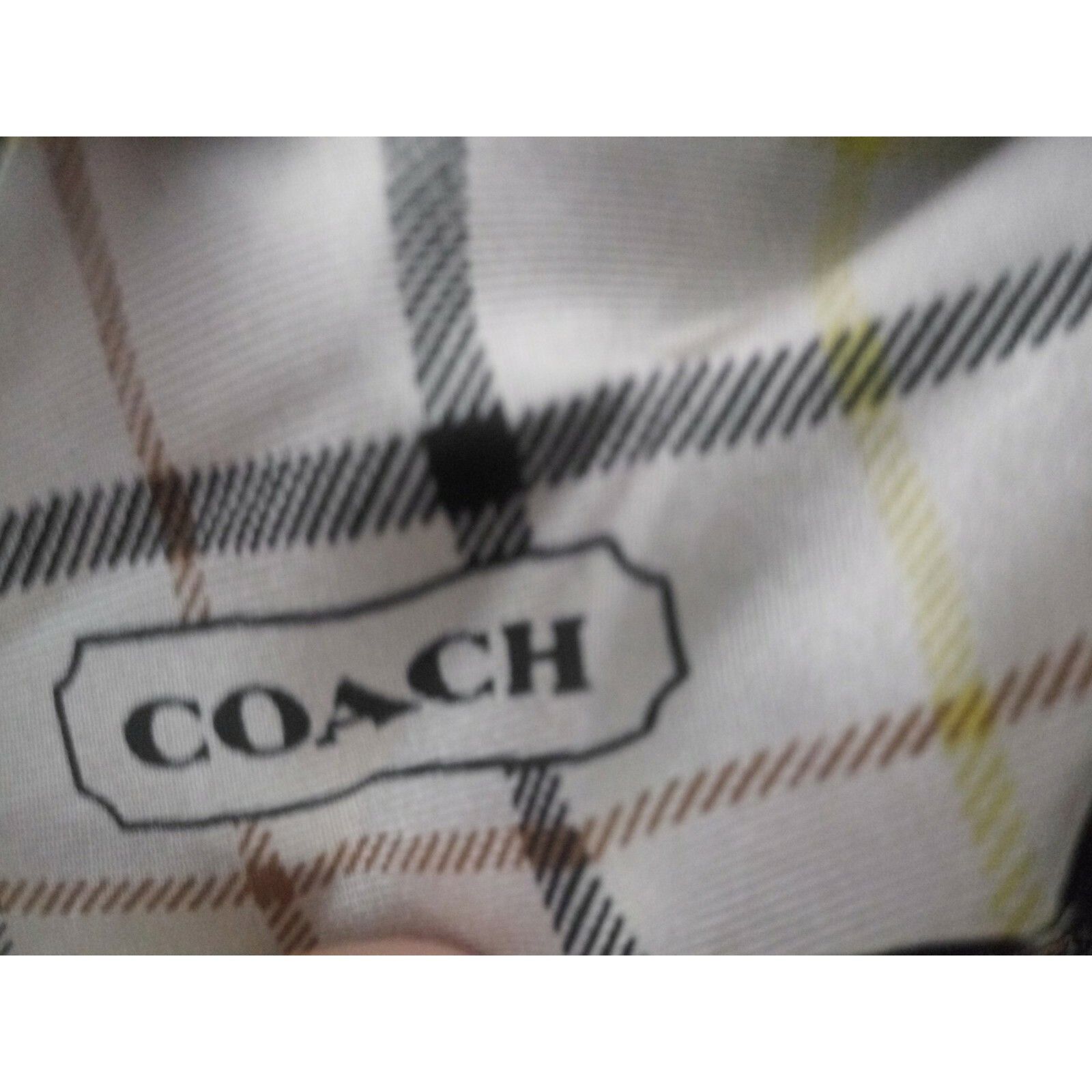 Coach NWT Authentic Coach Premium Leather Chain fabric Bag Handbag Size ONE SIZE - 4 Thumbnail