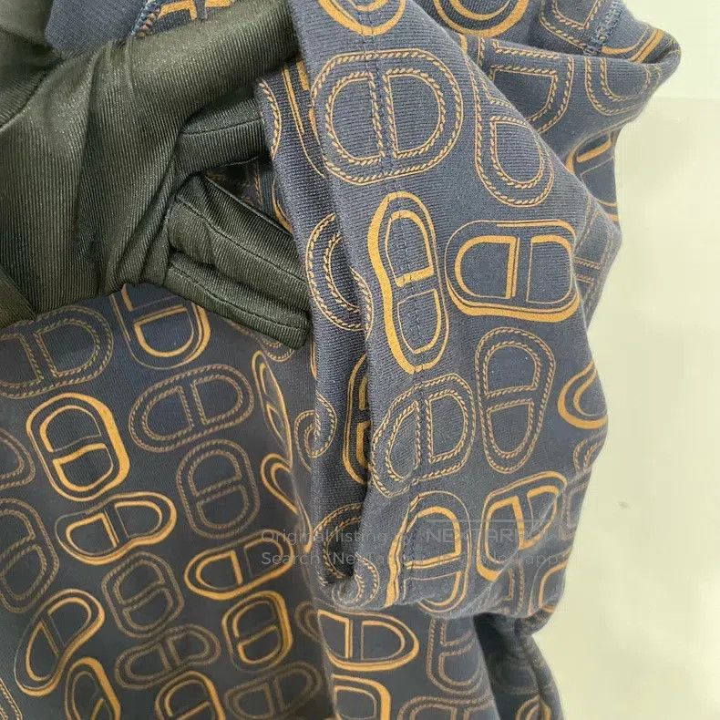 Hermes Hermes Classic pig nose button pattern logo knit short sle Size XS / US 0-2 / IT 36-38 - 5 Thumbnail