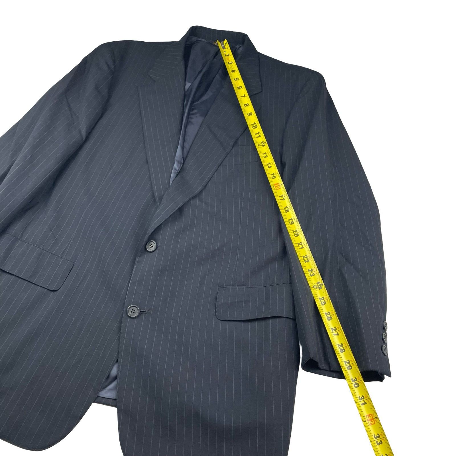 Brooks Brothers Brooks Brothers Golden Fleece Men's 2-Button Blazer Navy Str Size 44R - 11 Thumbnail