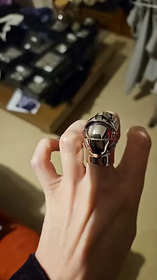 Jewelry 1pc Y2k Gothic Knight Ring Size ONE SIZE - 2 Thumbnail