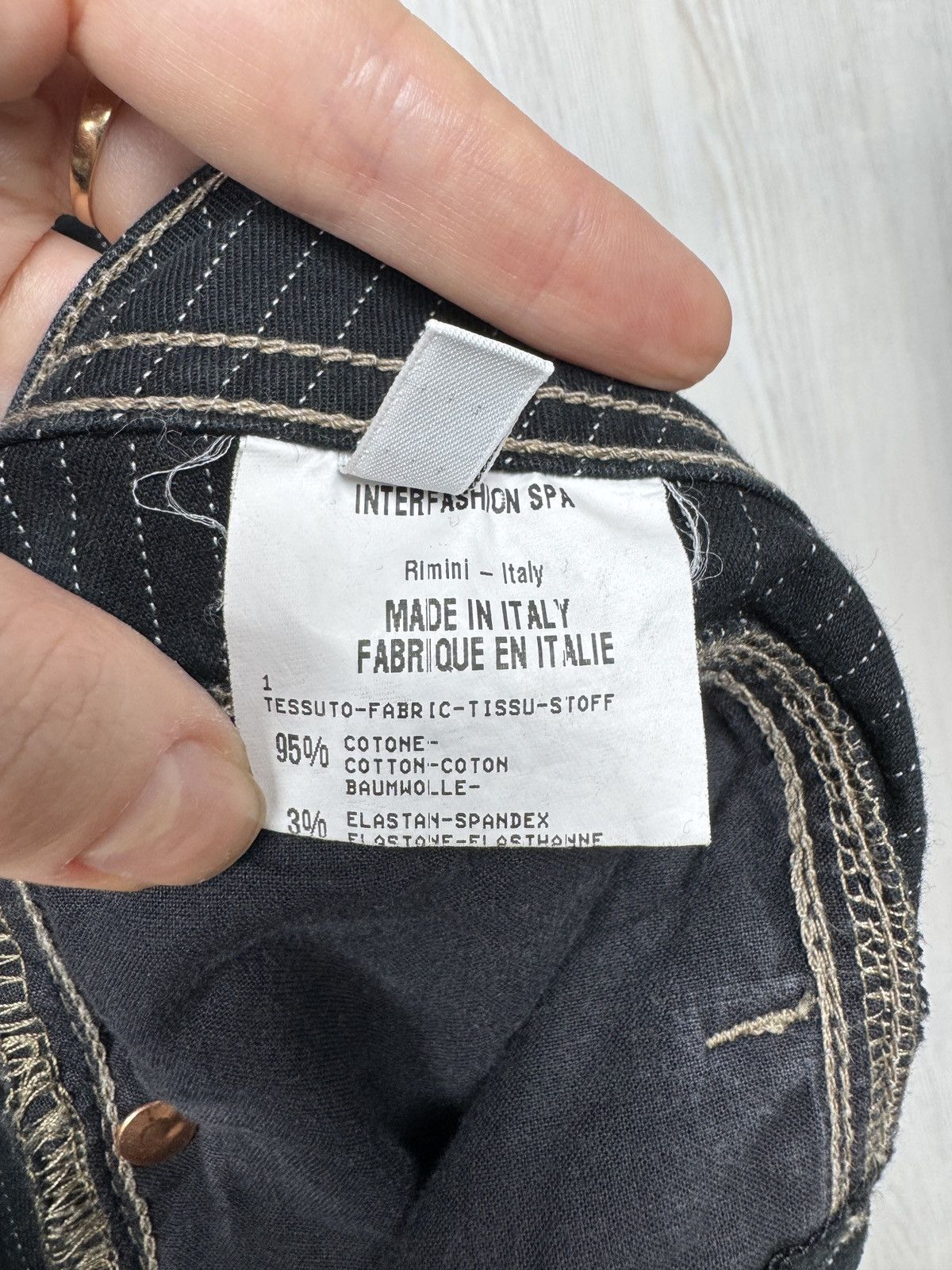 Marithe + Francois Girbaud Le Jean de Marithe Francois Girbaud blue striped pants Size US 34 / EU 50 - 12 Thumbnail