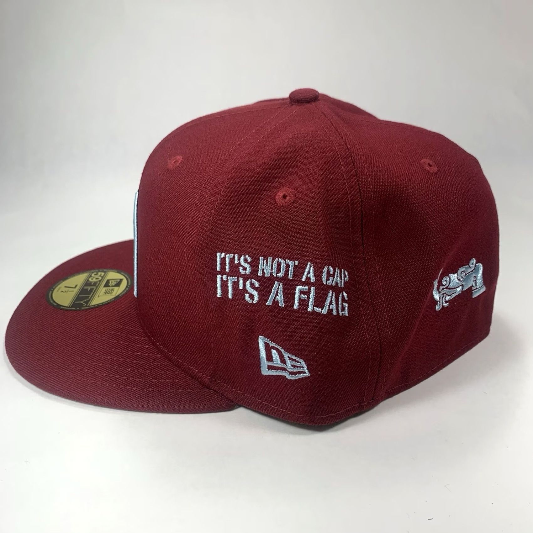 New Era VINTAGE Mexico New Era 59Fifty Baseball Soccer Red Fitted Hat Cap Men’s 7 1/2 Size ONE SIZE - 3 Thumbnail