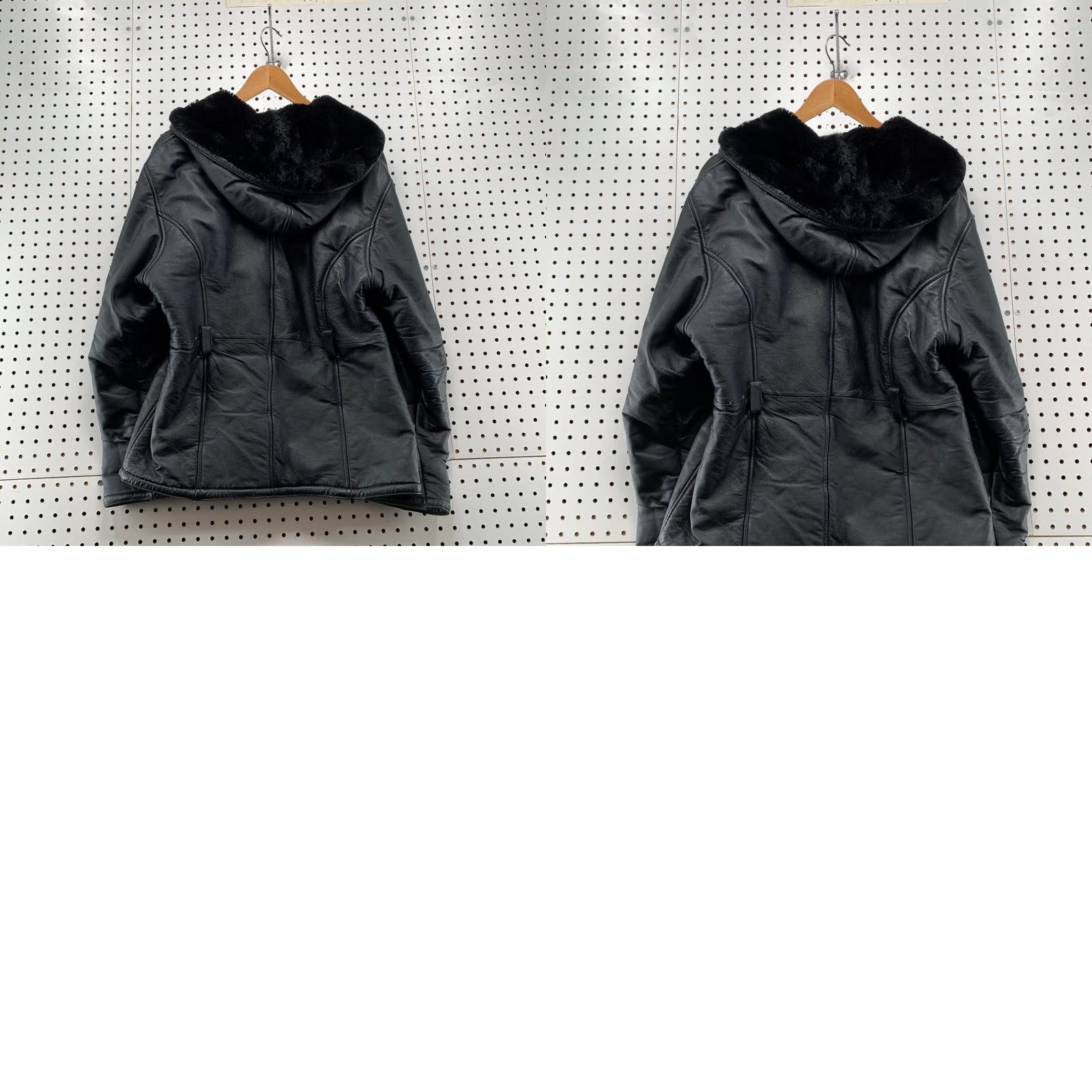 Vintage Wilsons Leather Genevieve Jacket Womens M Black Faux Fur Liner Jacket Size M / US 6-8 / IT 42-44 - 9 Thumbnail