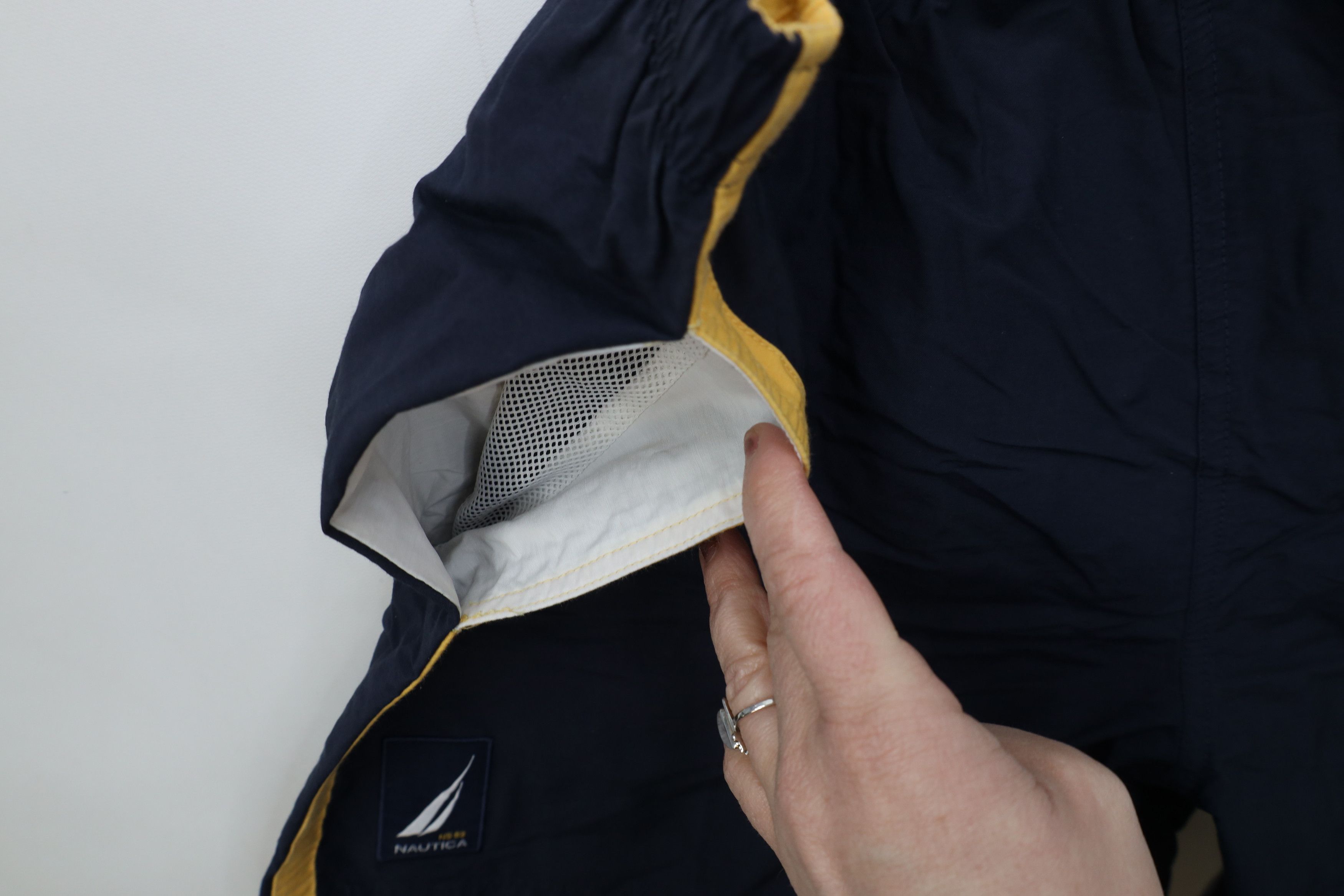 Nautica Vintage 90s Nautica Lined Above Knee Shorts Swim Trunks Size US 34 / EU 50 - 6 Thumbnail