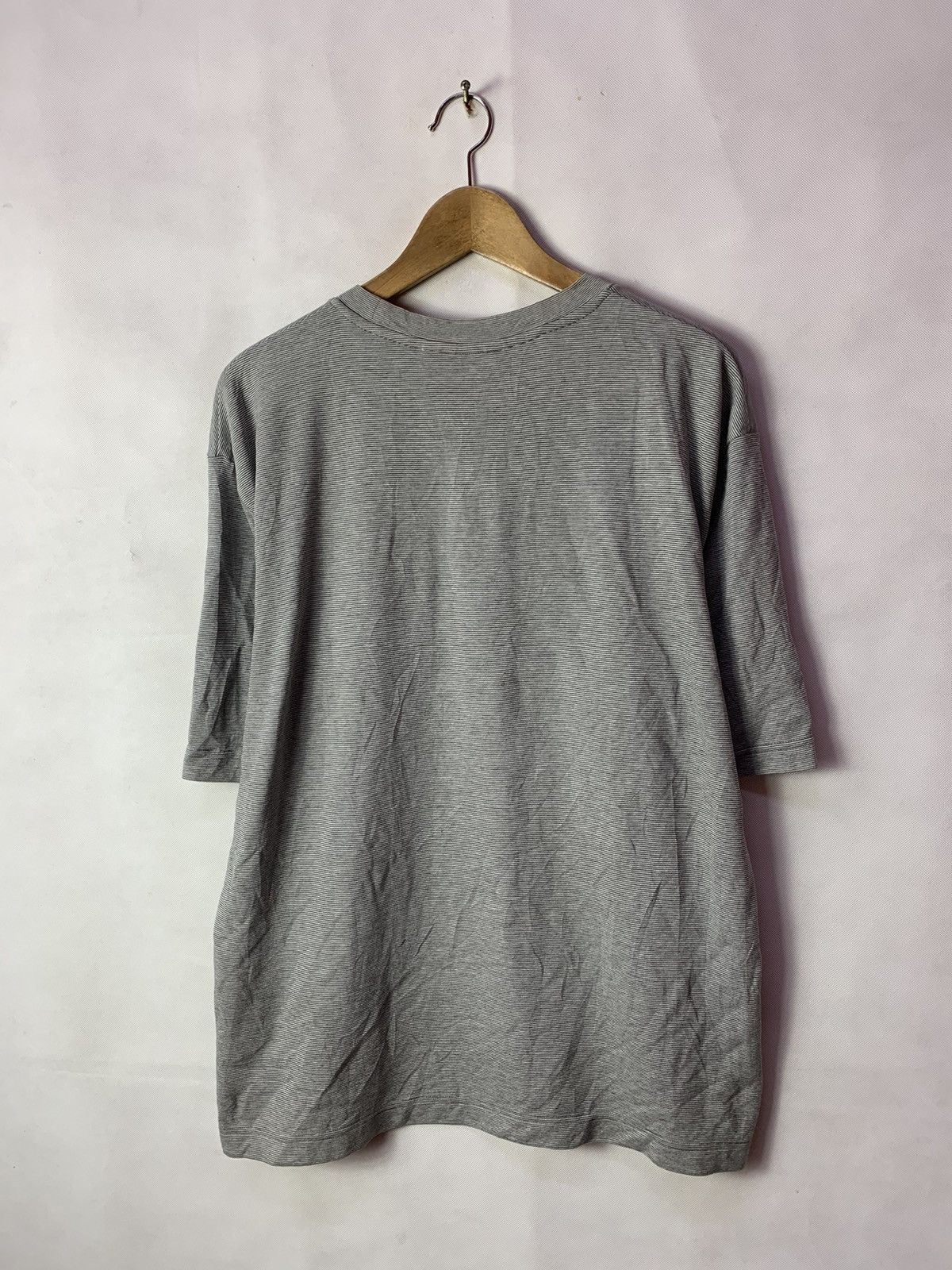 Japanese Brand × Lemaire × Uniqlo 🔥Uniqlo U Lemaire Stripes Airism Tee Essentials Size US L / EU 52-54 / 3 - 5 Thumbnail