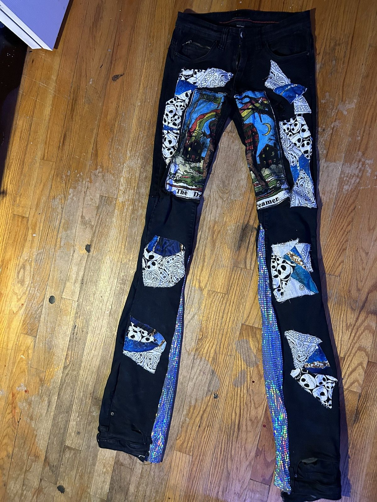 Other Custom Freddy Krueger themed jeans (1of1) Size US 28 / EU 44 - 1 Thumbnail