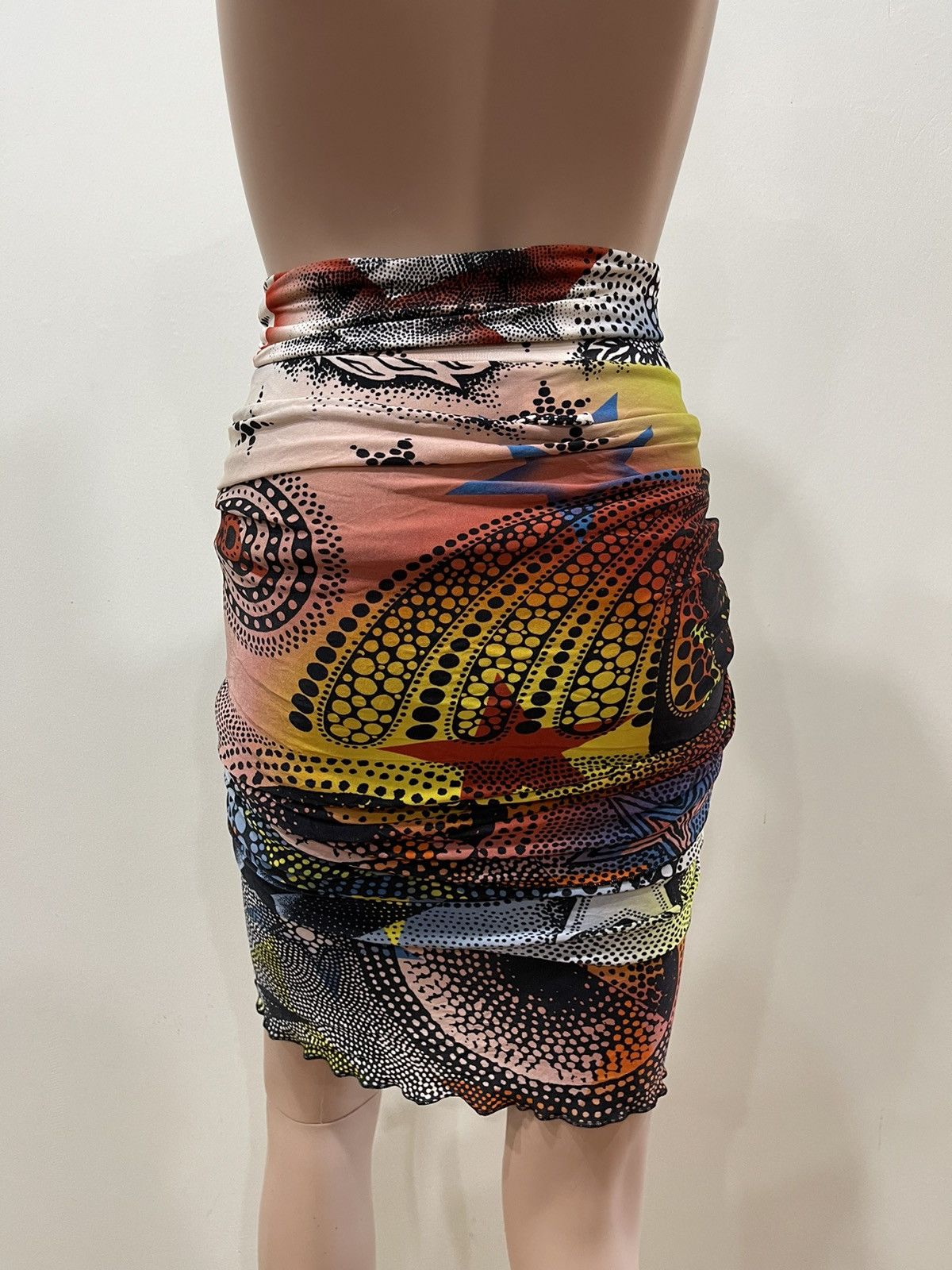 Jean Paul Gaultier Vintage 1990’s Jean Paul Gaultier Mesh Graffiti Mini Skirt Size 32" / US 10 / IT 46 - 4 Thumbnail