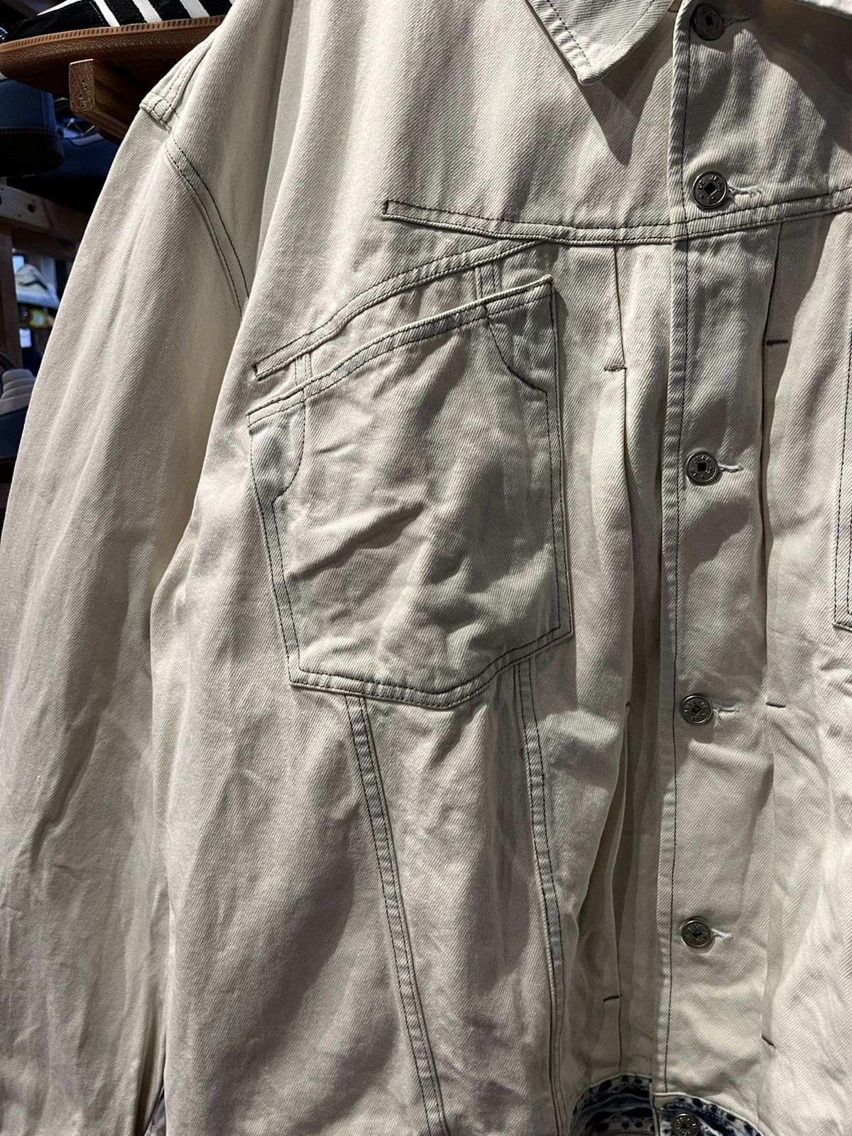 Marithe + Francois Girbaud × Vintage Le Jean De Marithe Francois Girbaud Gradient white denim Size US XXL / EU 58 / 5 - 5 Thumbnail