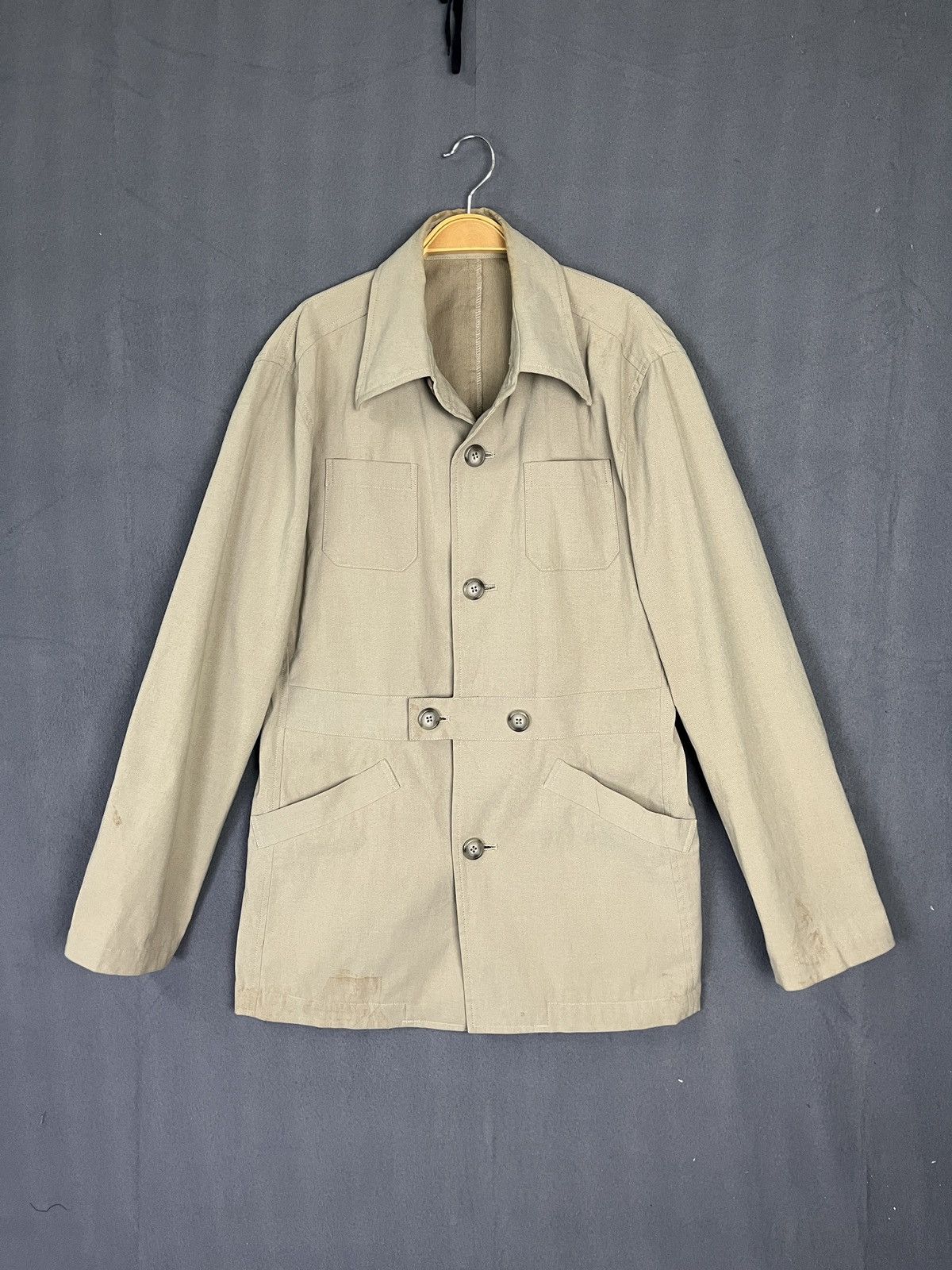 Japanese Brand × PPFM × Vintage Peyton Place For Men PPFM Beige Light Jacket Size US M / EU 48-50 / 2 - 2 Thumbnail
