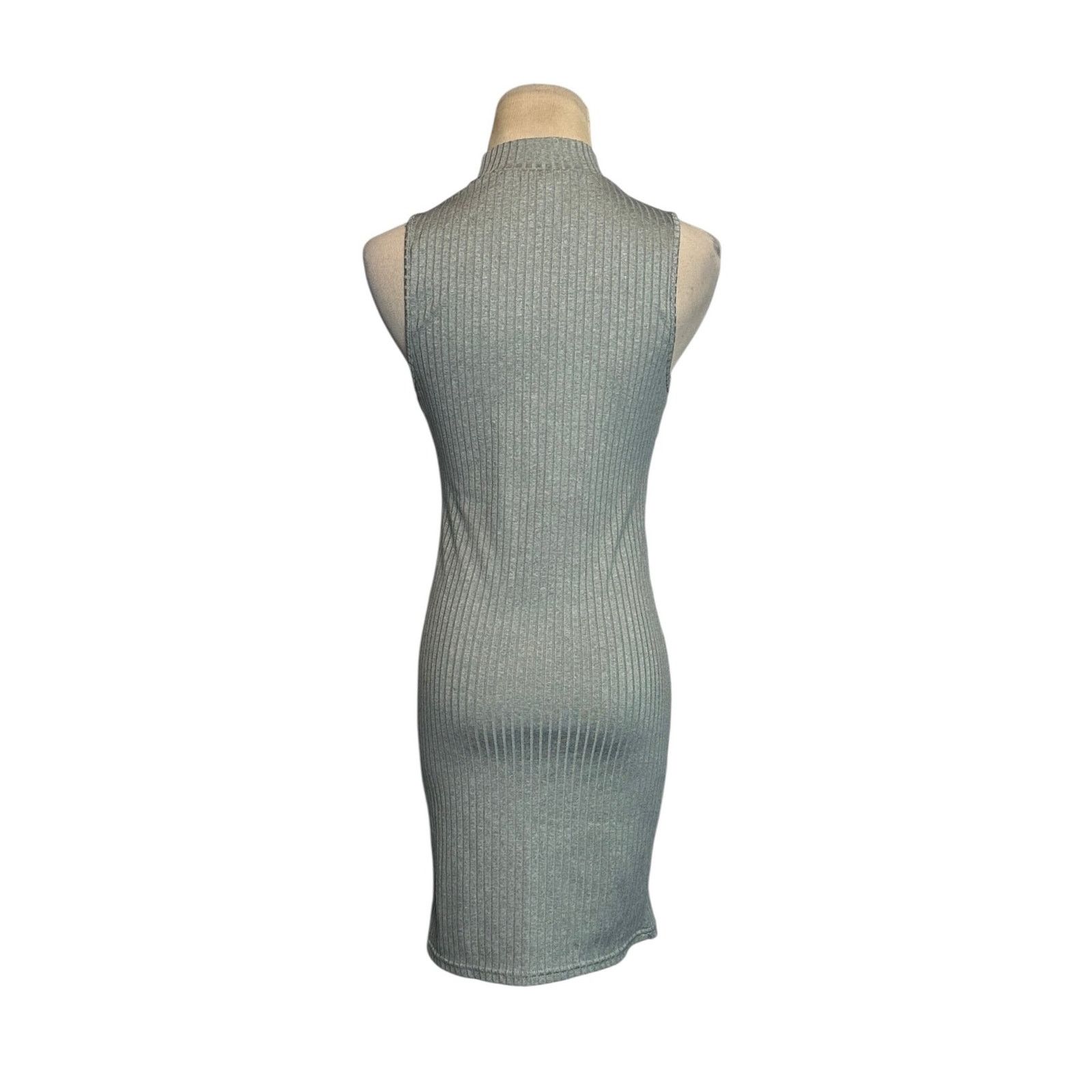 Forever 21 Forever 21 gray ribbed sleeveless bodycon dress size Small Size S / US 4 / IT 40 - 2 Thumbnail
