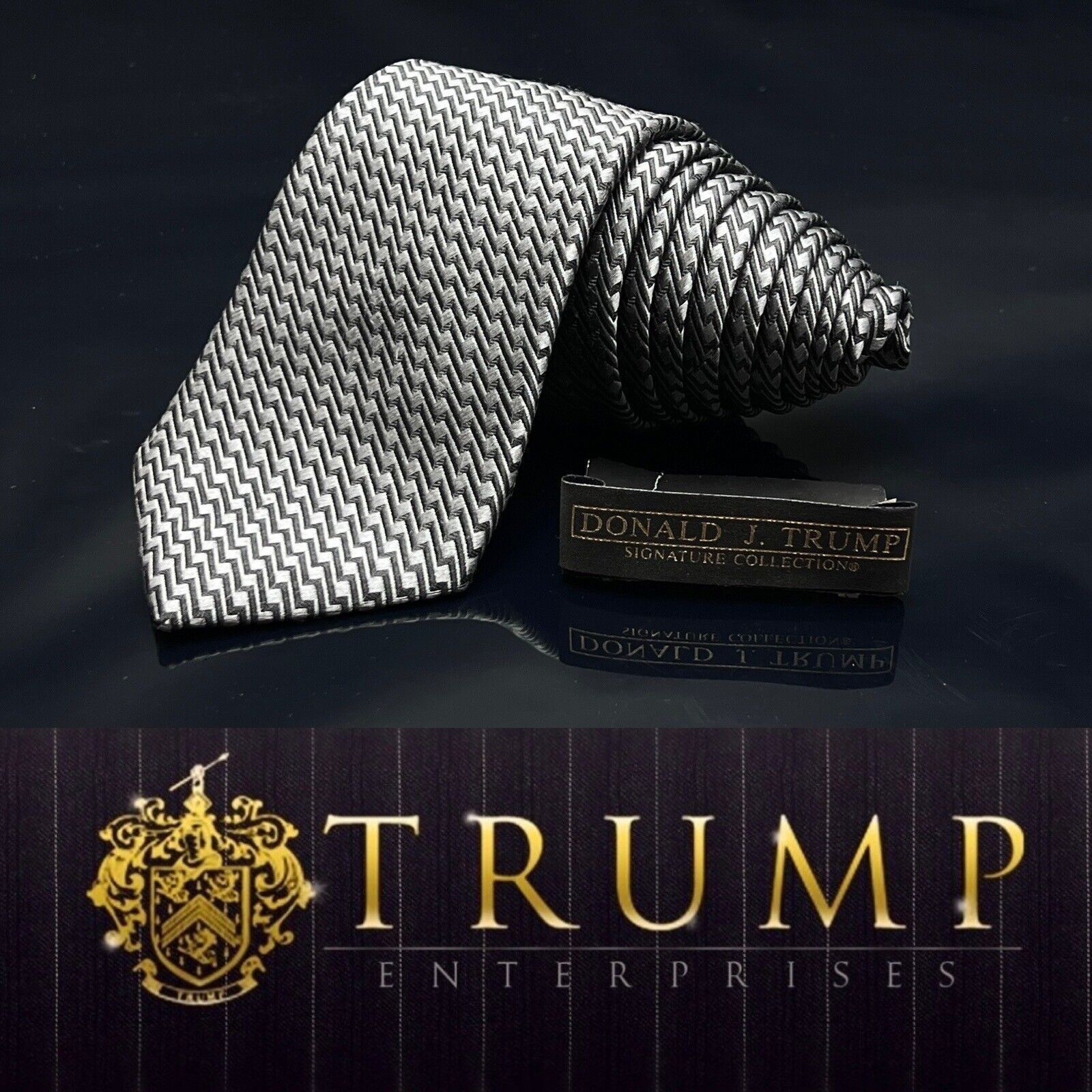 Donald Trump DONALD J. TRUMP~ SIGNATURE COLLECTION Black Silver Size ONE SIZE - 1 Thumbnail