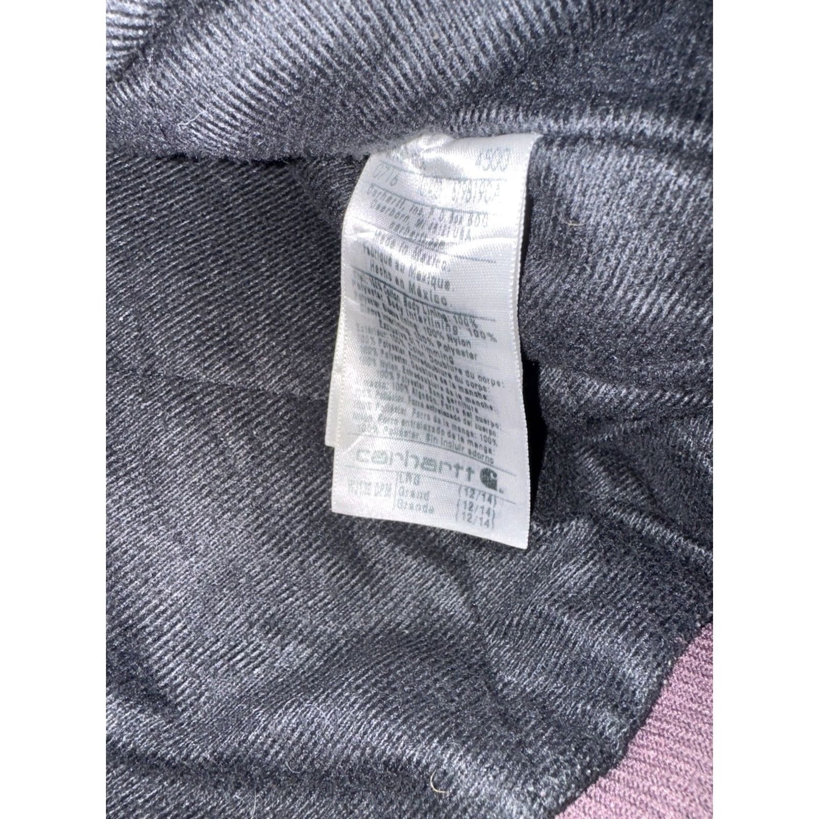 Carhartt VINTAGE Carhartt Jacket Women's LG Deep Plum WJ130 DPM Quilt Lined Full Zip GUC Size L / US 10 / IT 46 - 3 Thumbnail