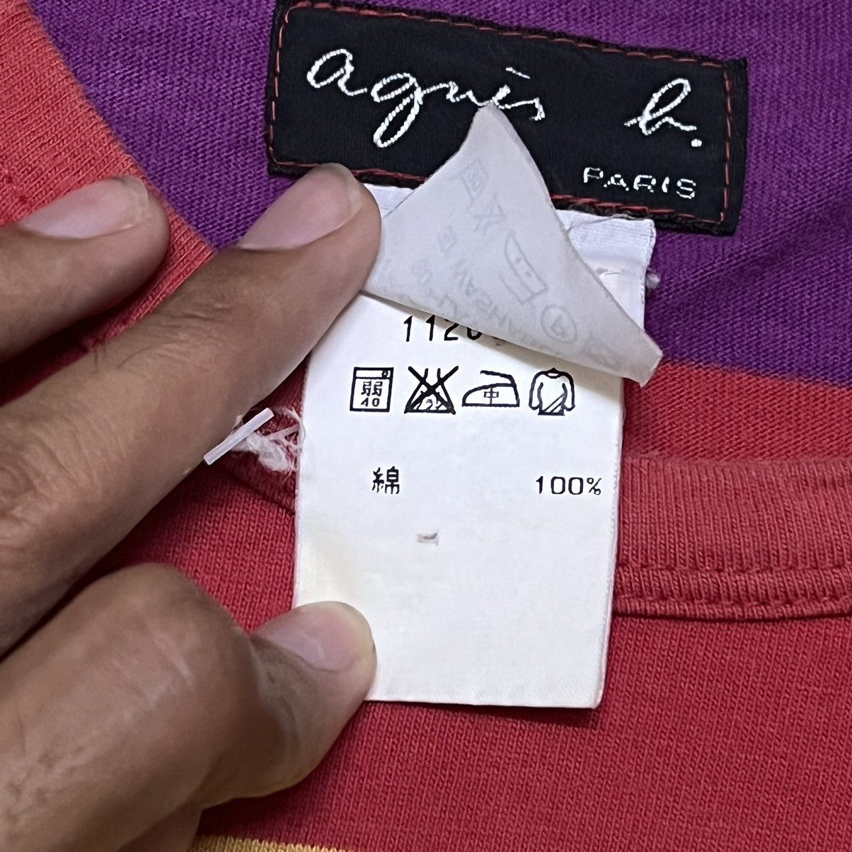 agnes b. Agnes B. Long Sleeve T shirt colour block Size S / US 4 / IT 40 - 7 Thumbnail