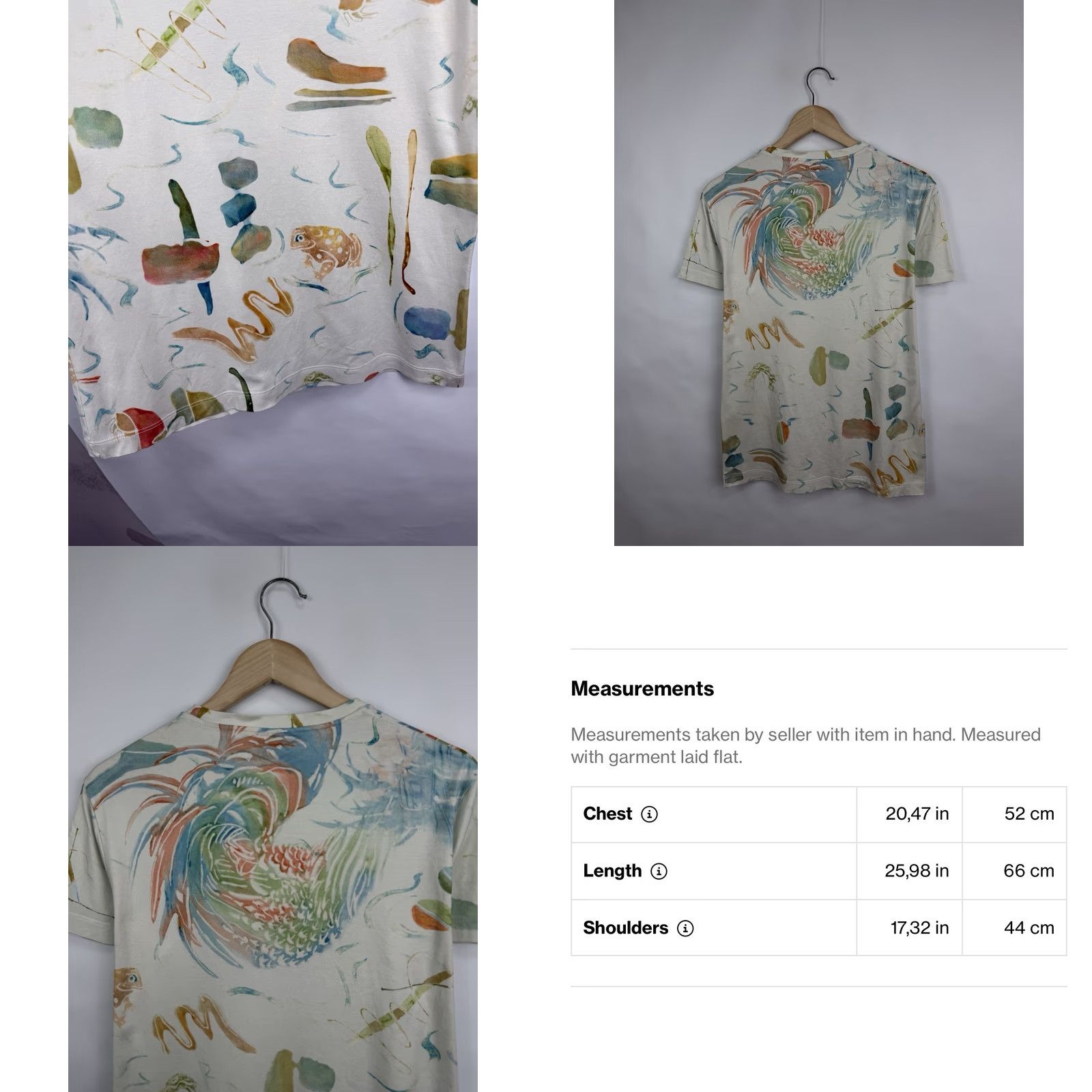 Salvatore Ferragamo Salvatore Ferragamo T-Shirt Abstract Made in Italy XS/S White Mens Shirt Size US XS / EU 42 / 0 - 9 Thumbnail