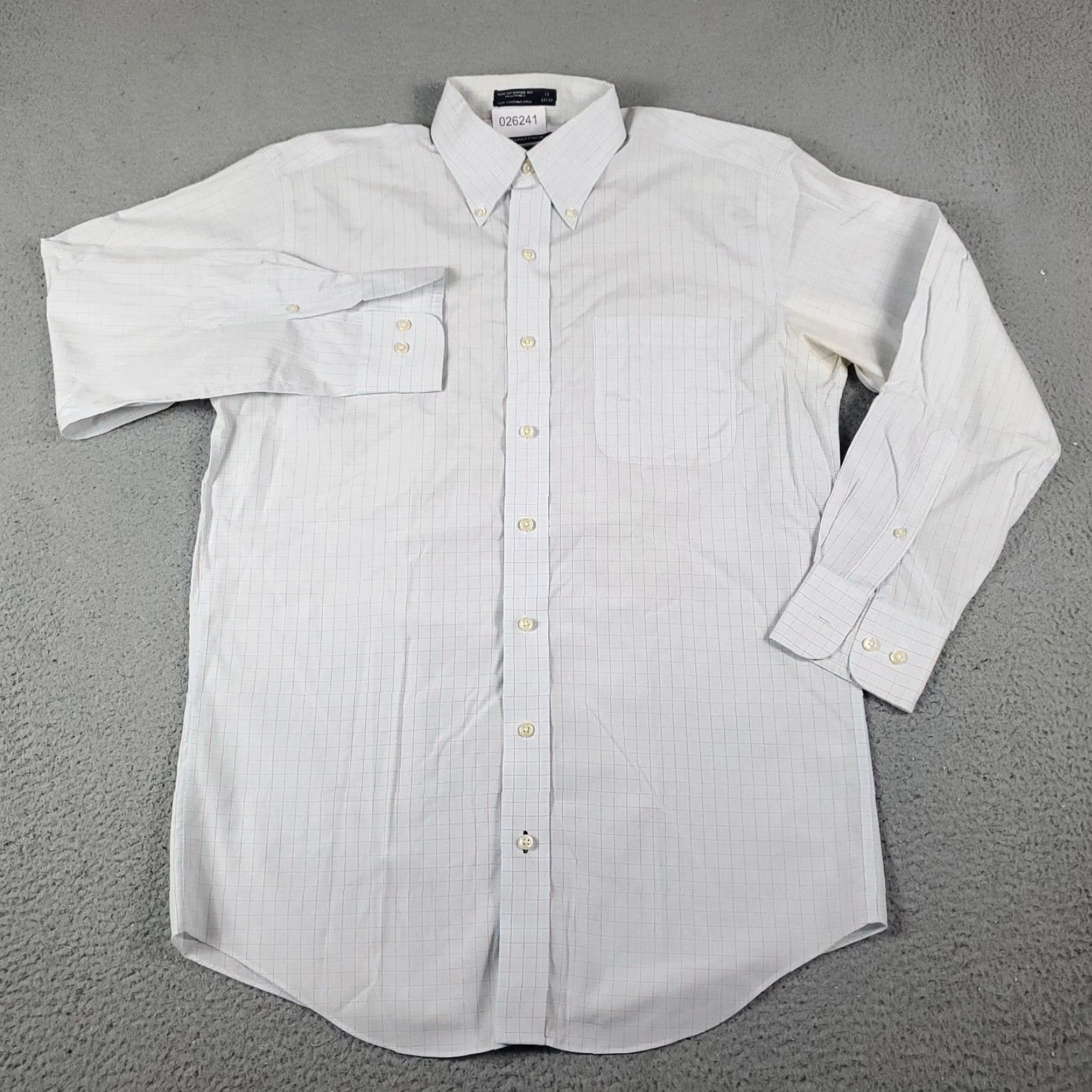 Nautica Nautica Dress Shirt Mens Size 17.5 Plaid Long Sleeve Button-Up Multicolor Size 46R - 2 Thumbnail