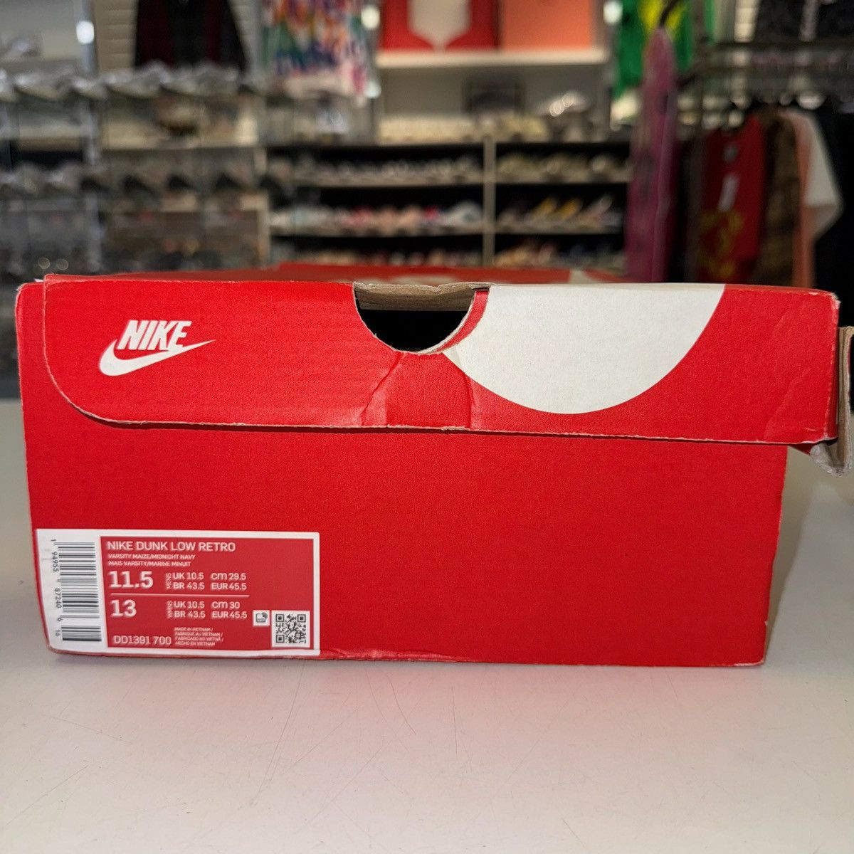 Nike Size 11.5 - Nike Dunk Low Michigan 2021 - DD1391-700 Size US 11.5 / EU 44-45 - 7 Thumbnail