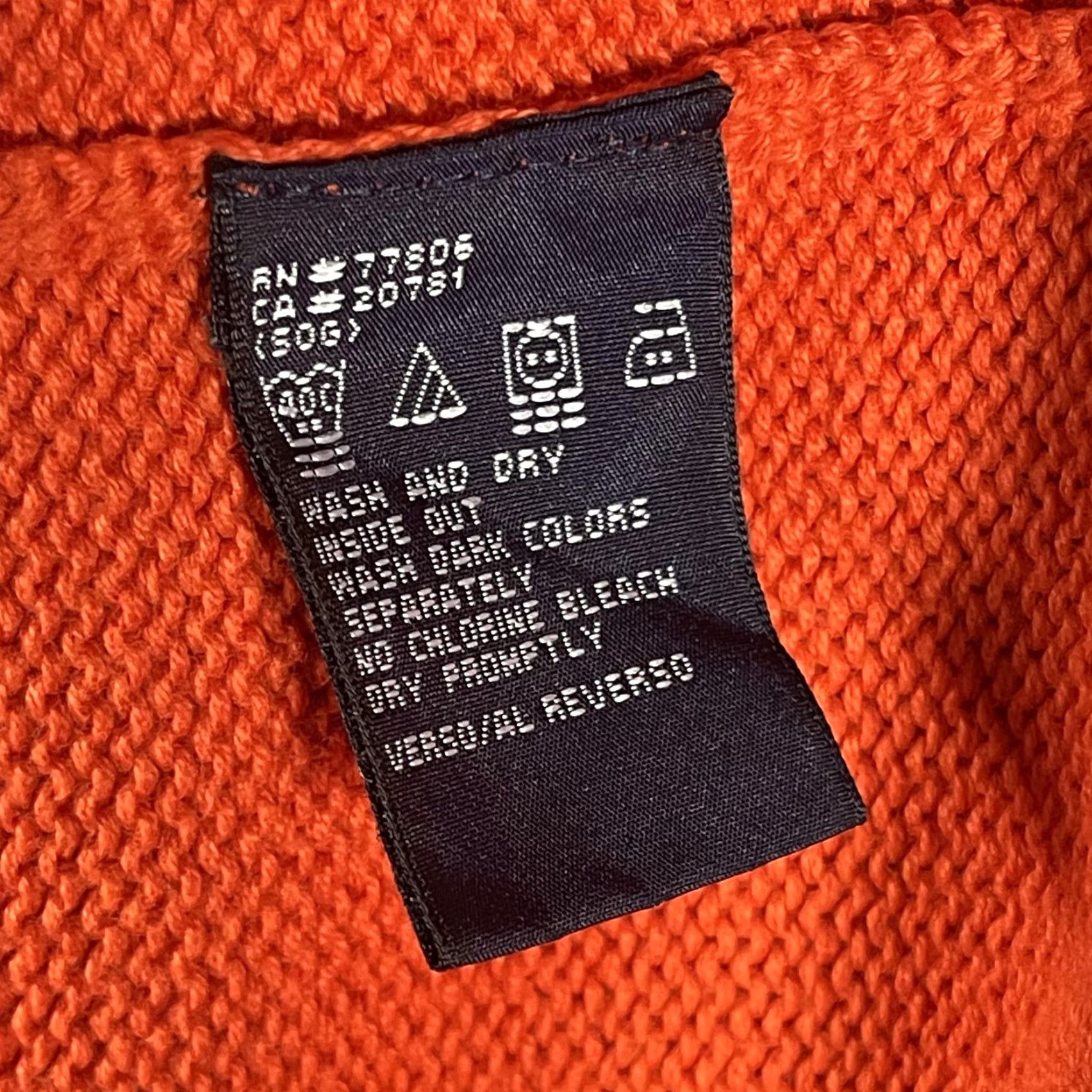 Tommy Hilfiger VINTAGE Tommy Hilfiger Sweater Mens Large Orange Cotton Crest Logo Crewneck Pullover Size US L / EU 52-54 / 3 - 6 Thumbnail