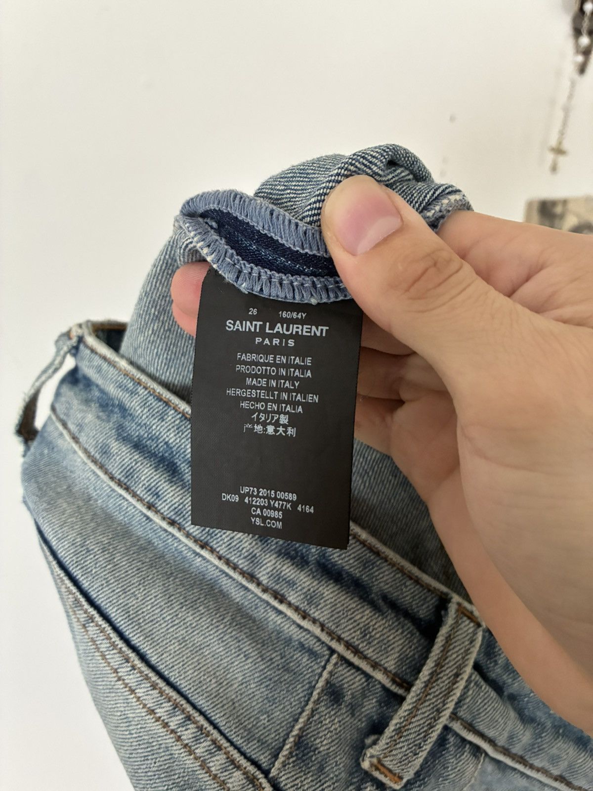 Saint Laurent Paris Saint Laurent Paris 2015 D05 Denim Size US 26 / EU 42 - 7 Thumbnail