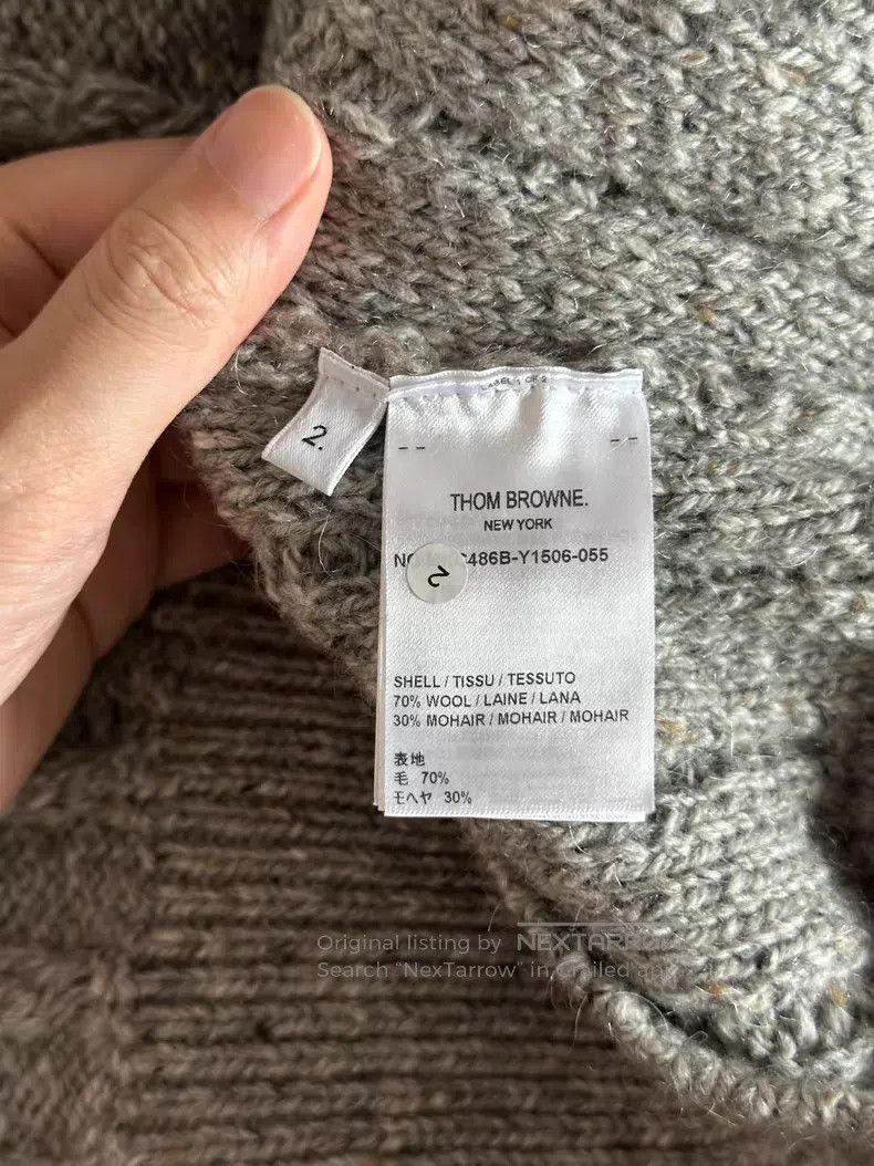 Thom Browne Thom Browne Gray cardigan Size US M / EU 48-50 / 2 - 4 Thumbnail