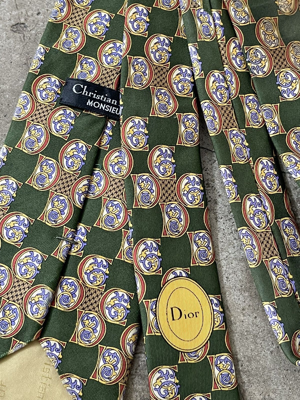 Christian Dior Monsieur Christian Dior Monsieur Silk Tie Size ONE SIZE - 5 Thumbnail