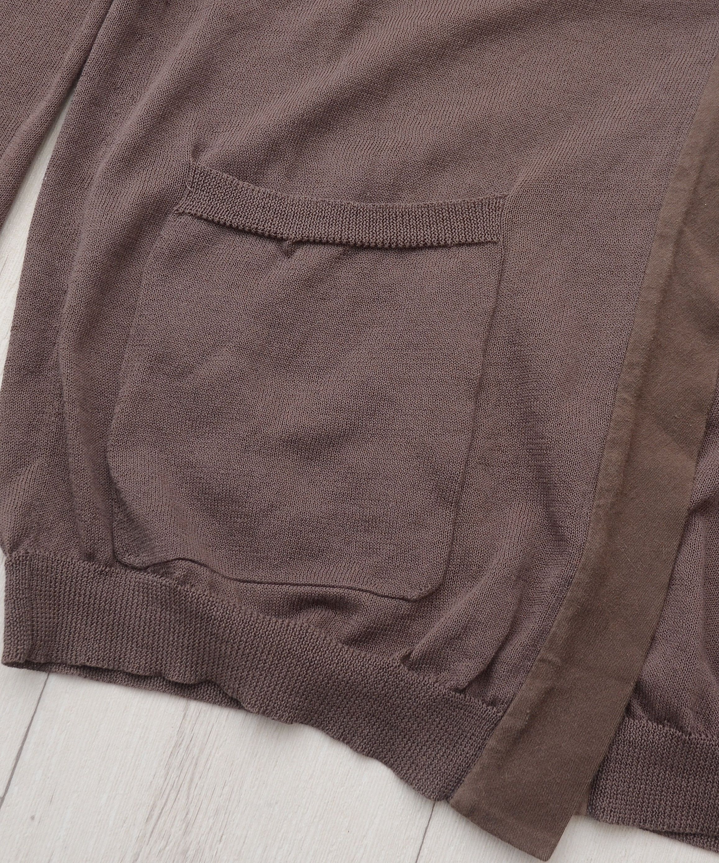 Brunello Cucinelli × Vintage Vintage Brunello Cucinelli Cotton Cardigan Brown Old Money Size XL / US 12-14 / IT 48-50 - 4 Thumbnail