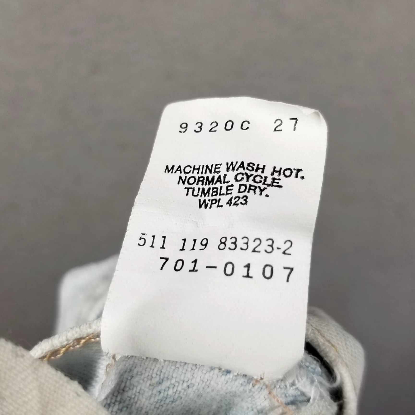 Levi's VINTAGE Levi's 701 Student Jeans 28x32 Button Fly Light Acid Wash Classic Straight Mid Rise Made in USA Mens Size US 28 / EU 44 - 5 Thumbnail