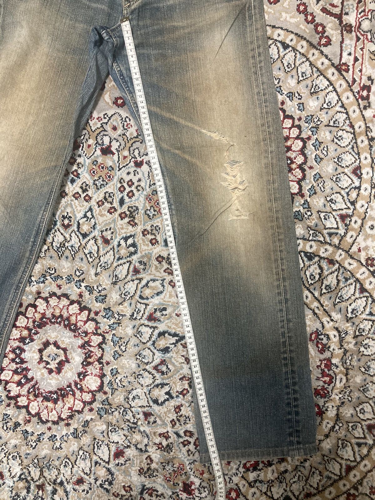 Lee × Vintage Vintage 50s Lee Cowboy Distressed Jeans Size US 30 / EU 46 - 15 Thumbnail