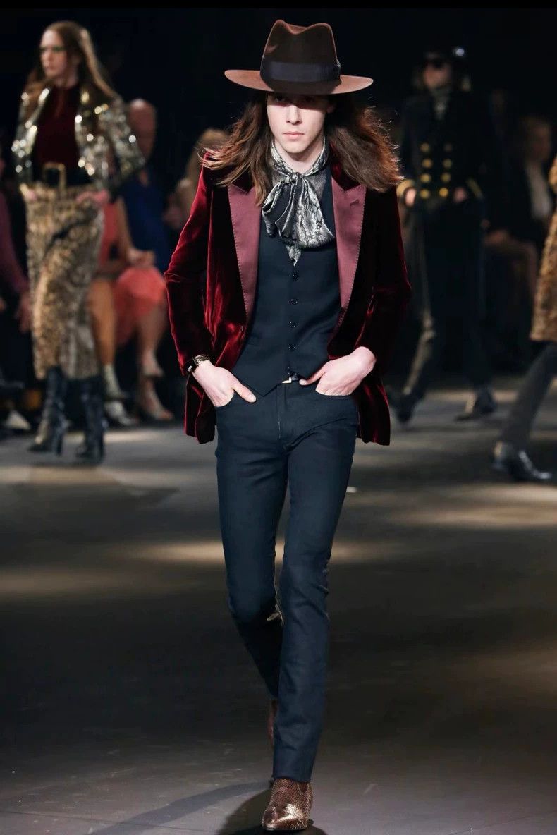 Yves Saint Laurent saint laurent size 39 16 FW gilded hibiscus shirt 2501-Next Size US M / EU 48-50 / 2 - 4 Thumbnail