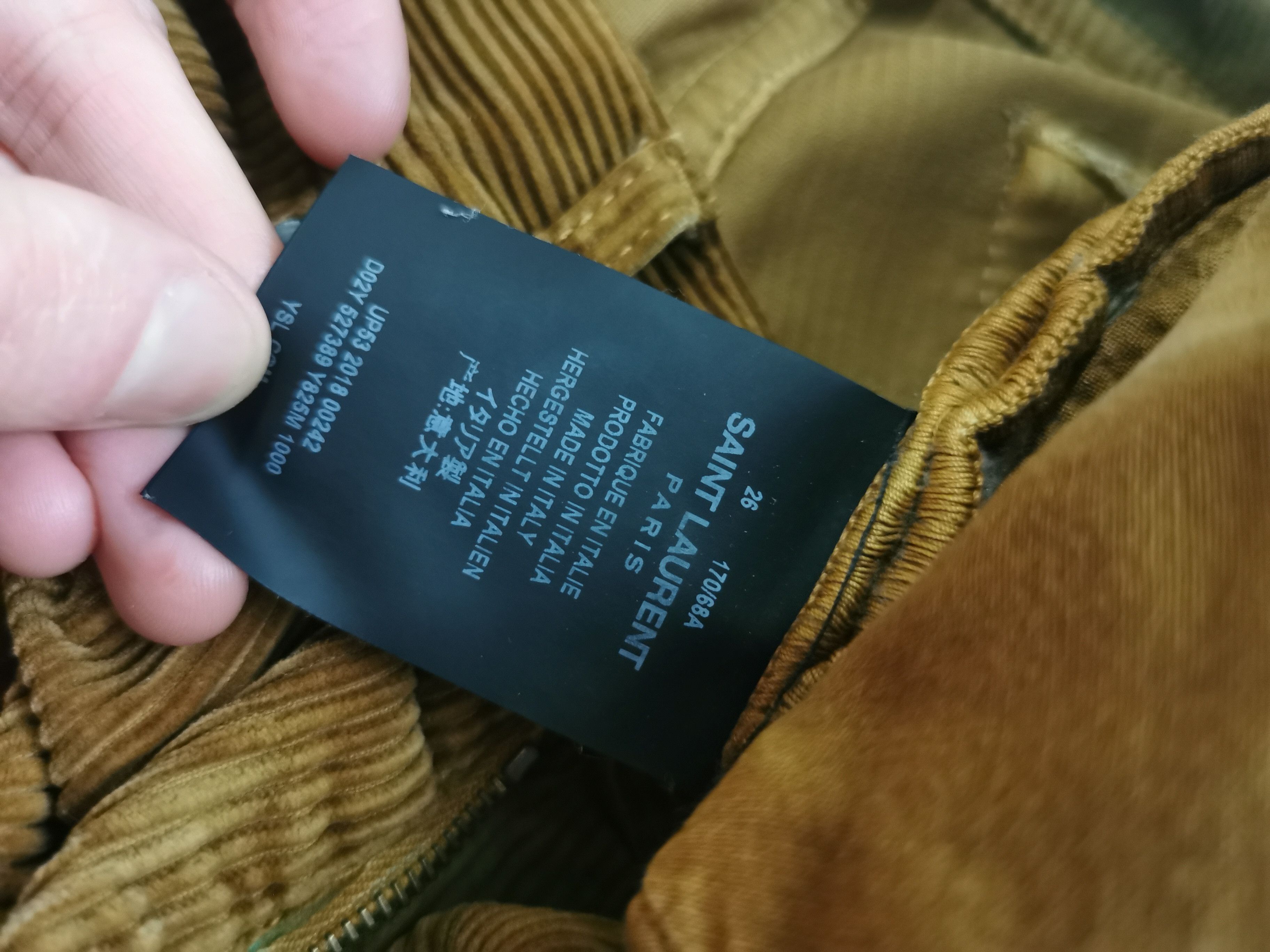 Hedi Slimane × Saint Laurent Paris SLP Brown Corduroy denim Size US 26 / EU 42 - 4 Thumbnail