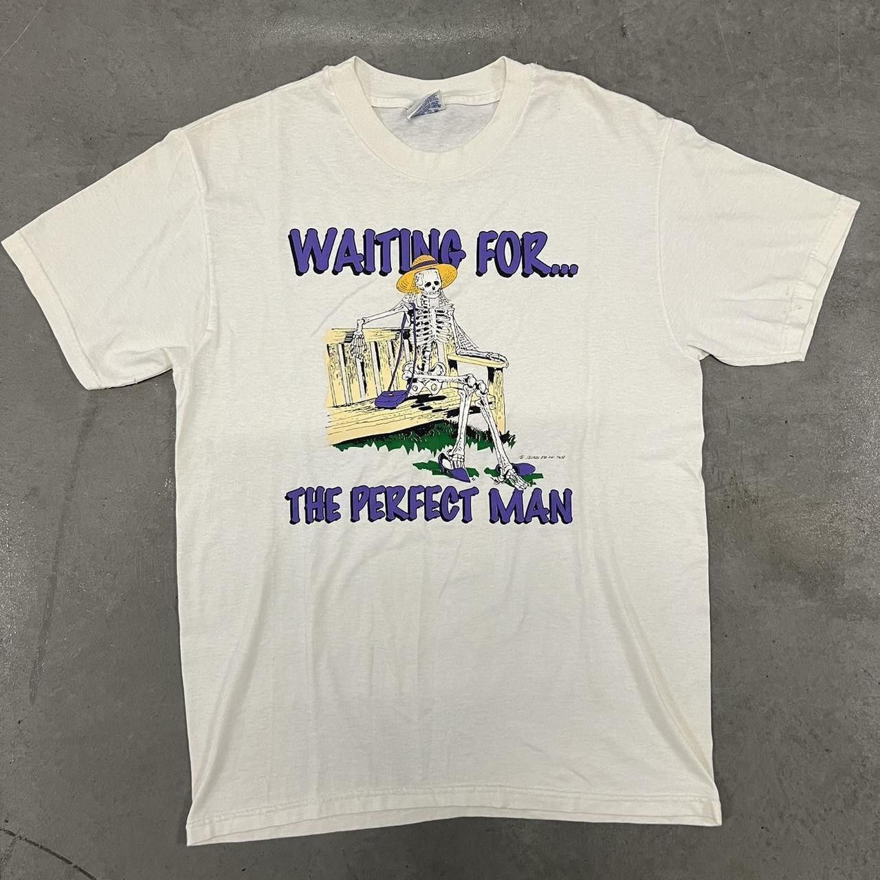 Grateful Dead Crazy Vintage Y2K 90s Skeleton Grateful Dead Waiting for the perfect Man Grunge Skater Graphic Tee! Size US M / EU 48-50 / 2 - 1 Thumbnail