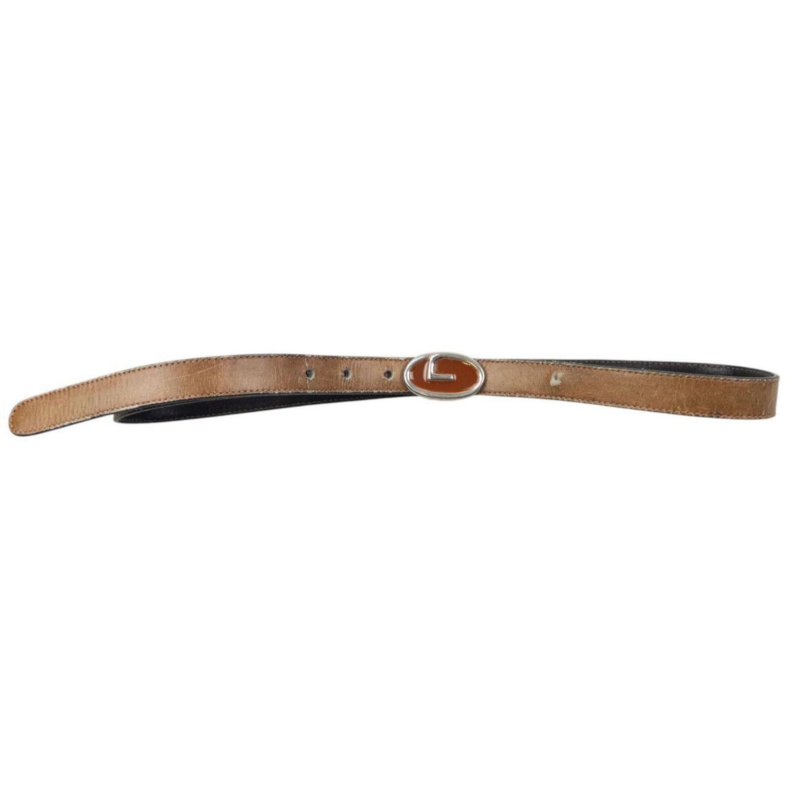 Gucci Vintage 80s Gucci Leather Belt Size S Size ONE SIZE - 4 Thumbnail