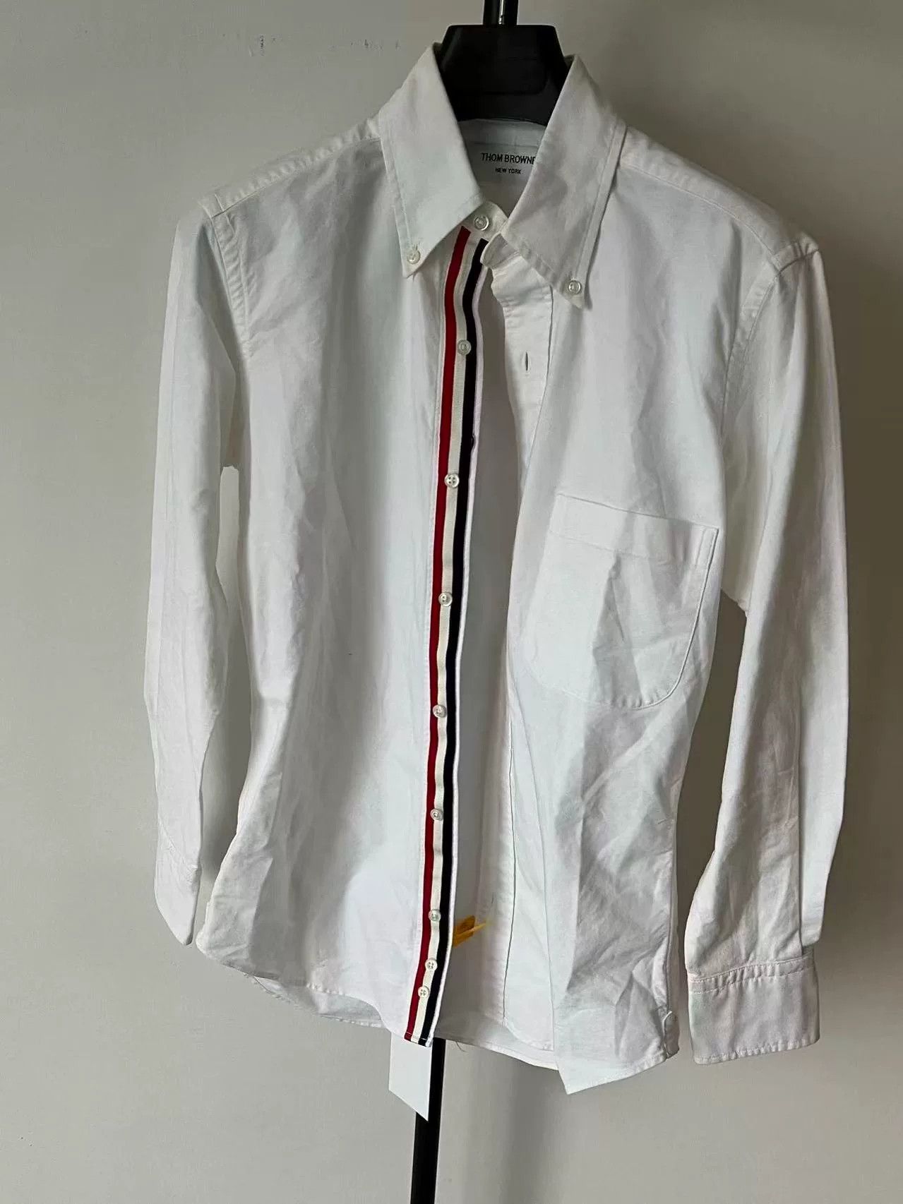 Thom Browne thom browne classic striped button-up shirt Size US XXS / EU 40 - 1 Thumbnail