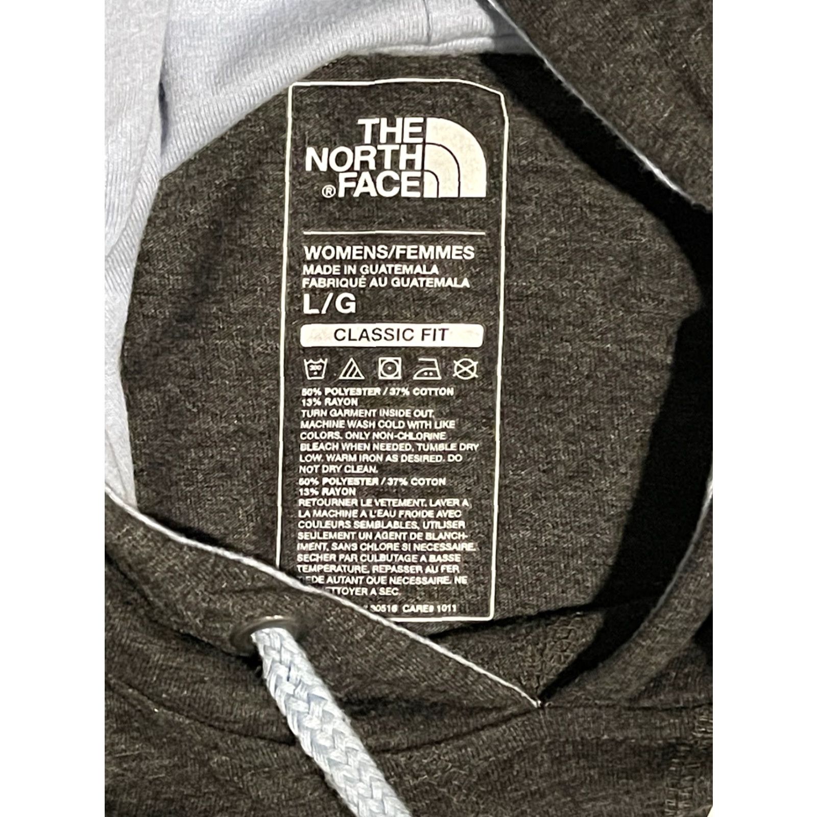 The North Face The North Face Hoodie Never Stop Exploring Pullover Women Lrg Gray Blue Lightweight Womens Size L / US 10 / IT 46 - 4 Thumbnail