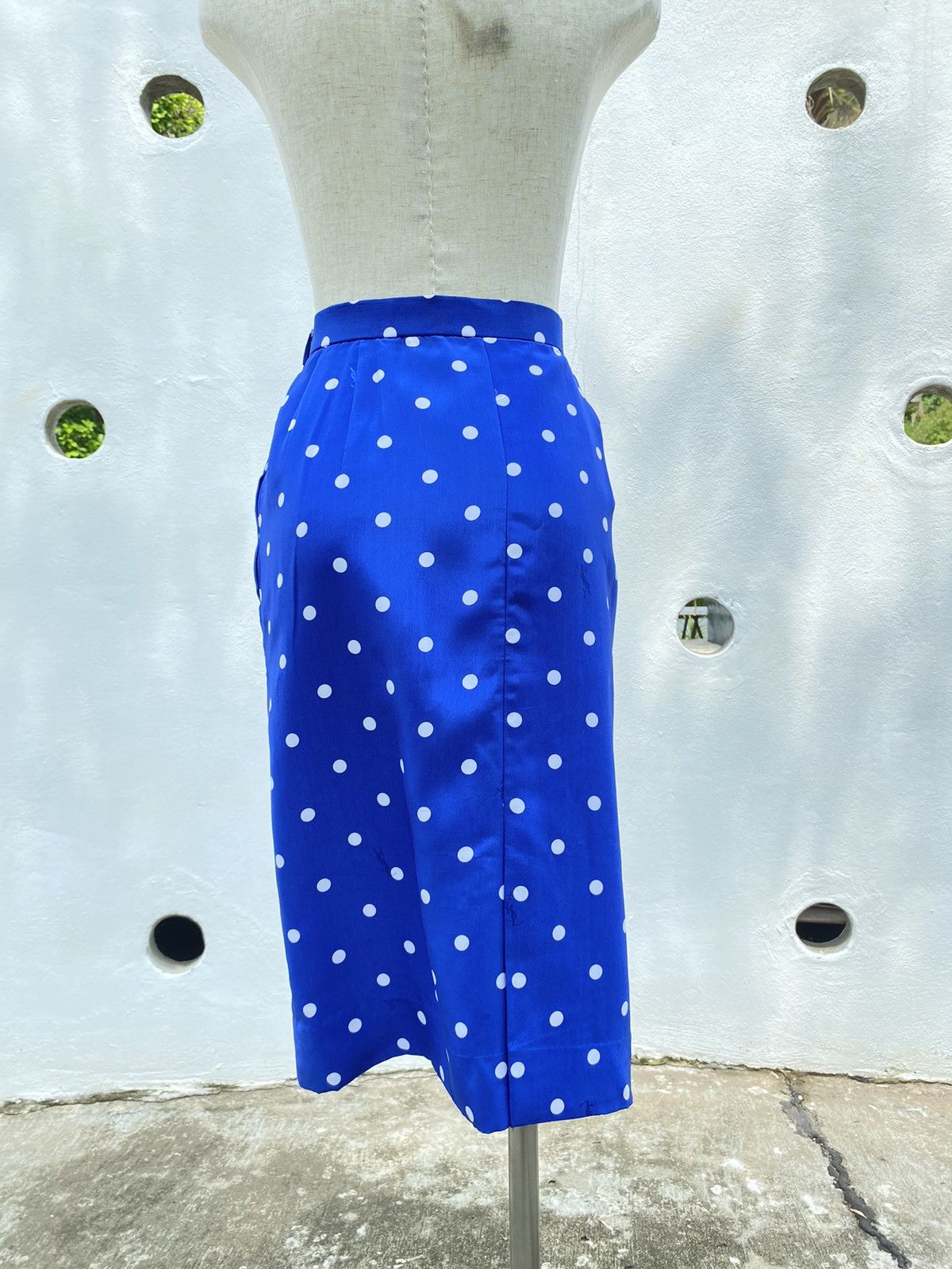 Yves Saint Laurent YSL vintage polka dot skirt
