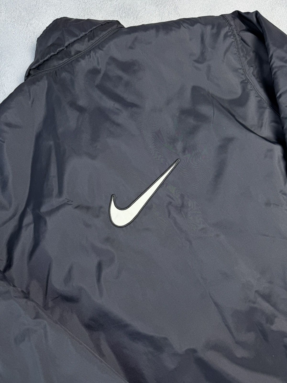 Nike Vintage Nike Drill Big Swoosh Parka Jacket size L Size US L / EU 52-54 / 3 - 3 Thumbnail