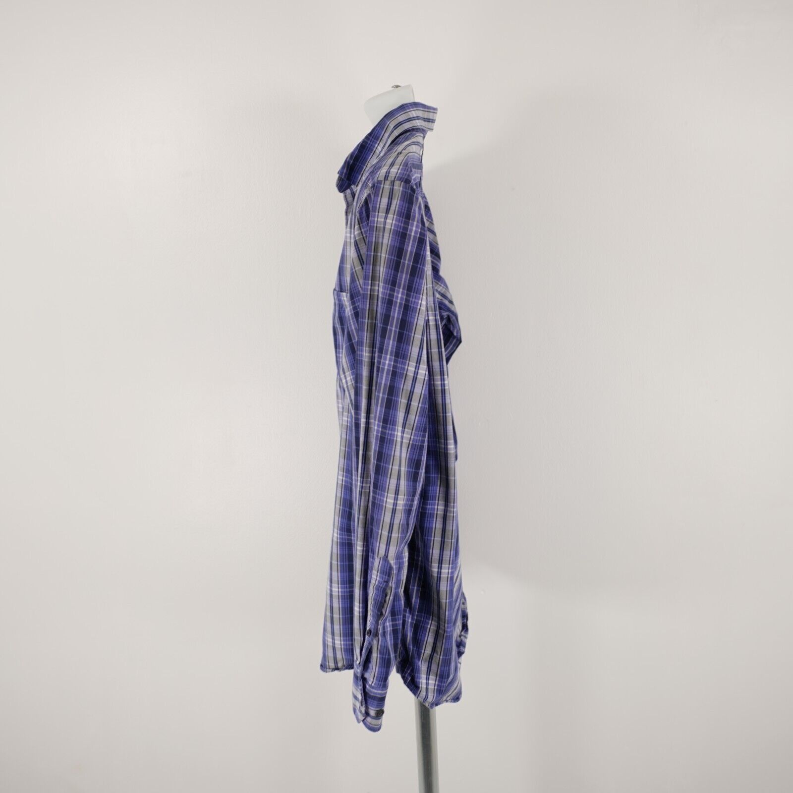 Banana Republic Banana Republic Blue Plaid Pocket Collared Button Down Large Size US L / EU 52-54 / 3 - 6 Thumbnail